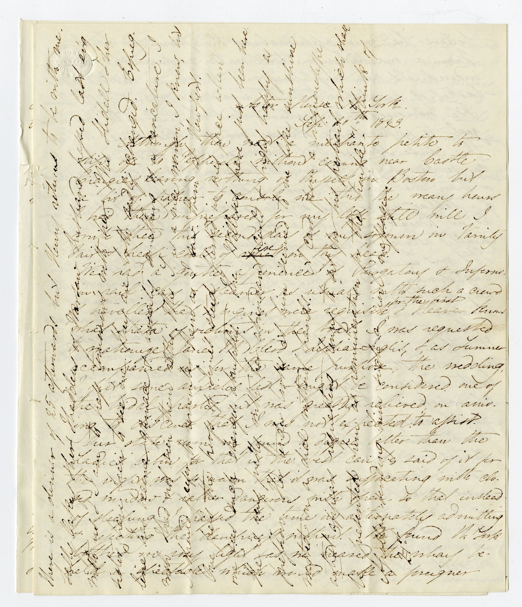 Manuscript letter