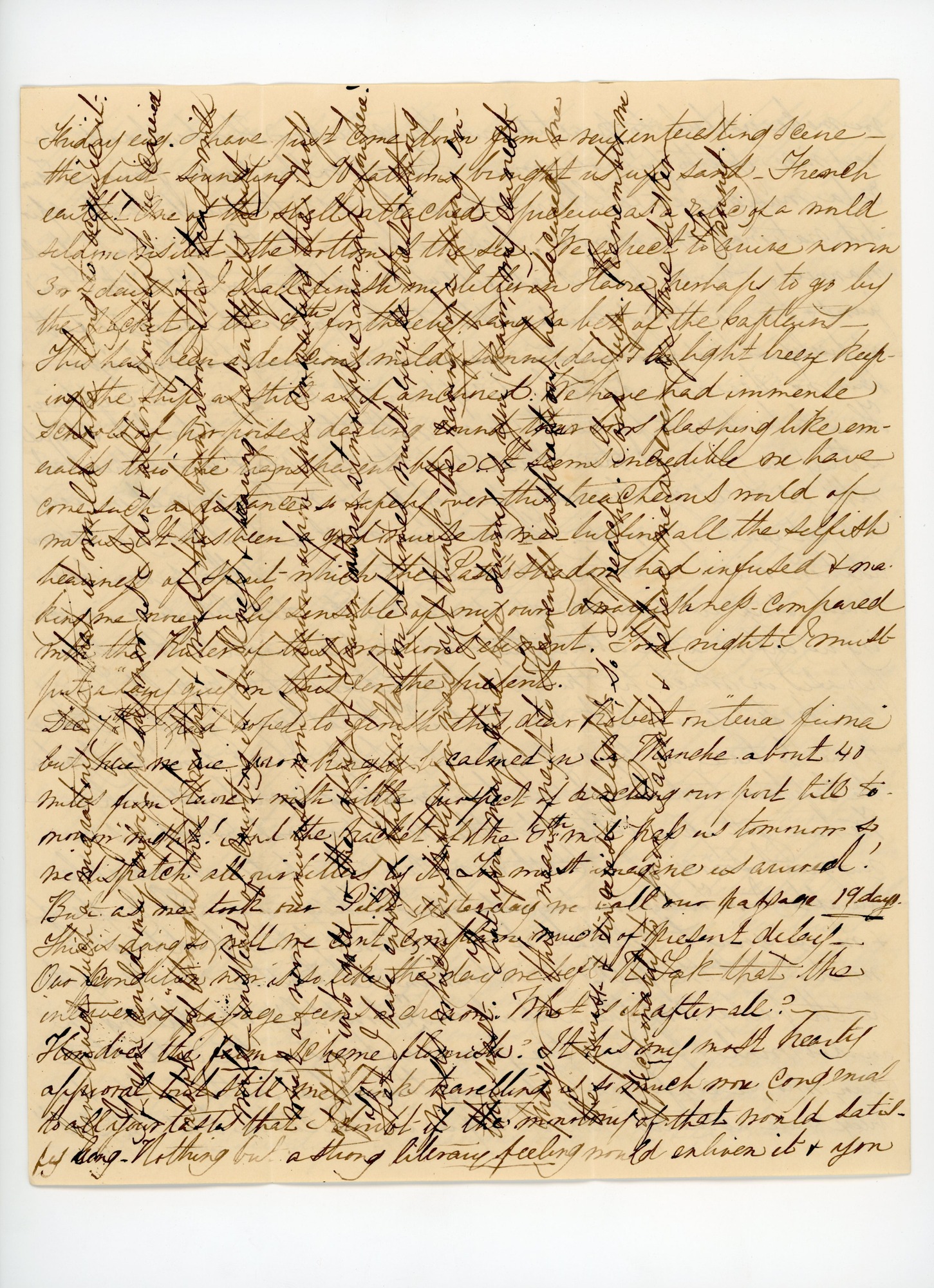 Manuscript letter