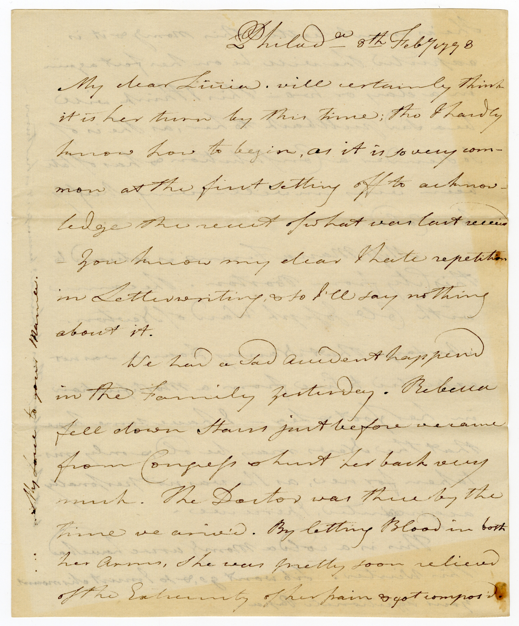 Manuscript letter