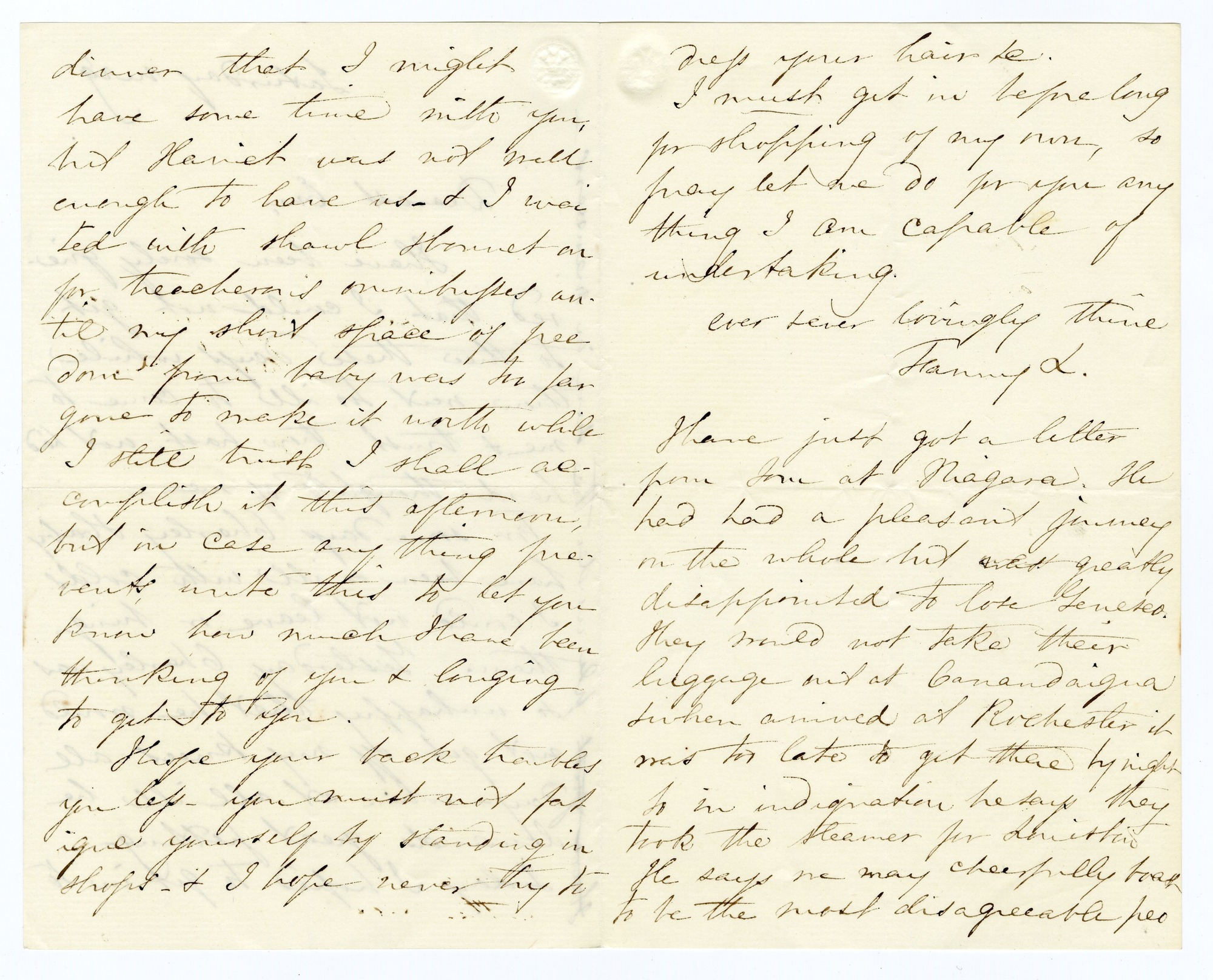 Manuscript letter