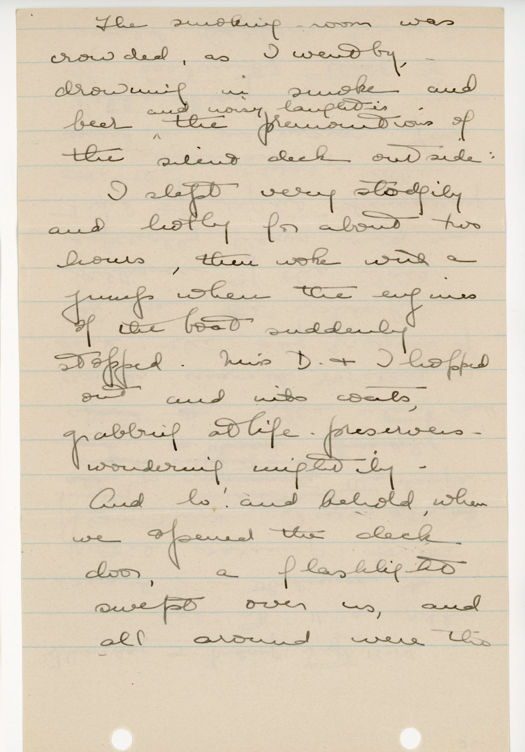 Manuscript letter