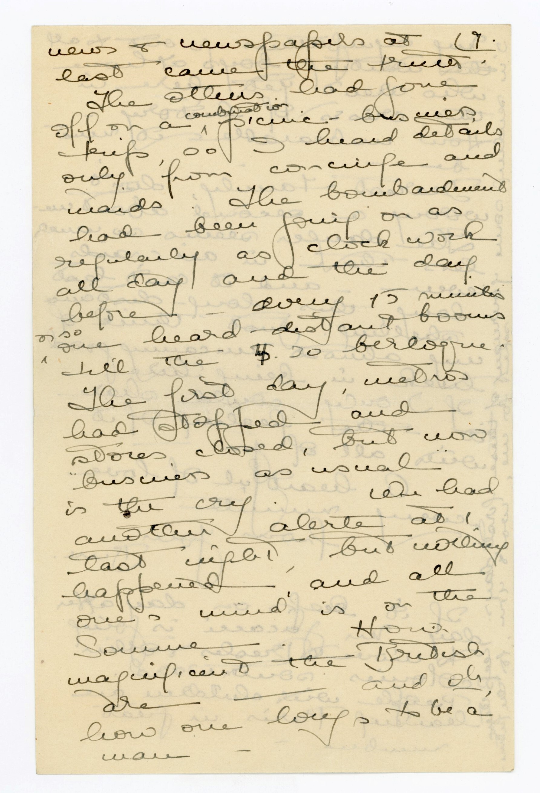 Manuscript letter