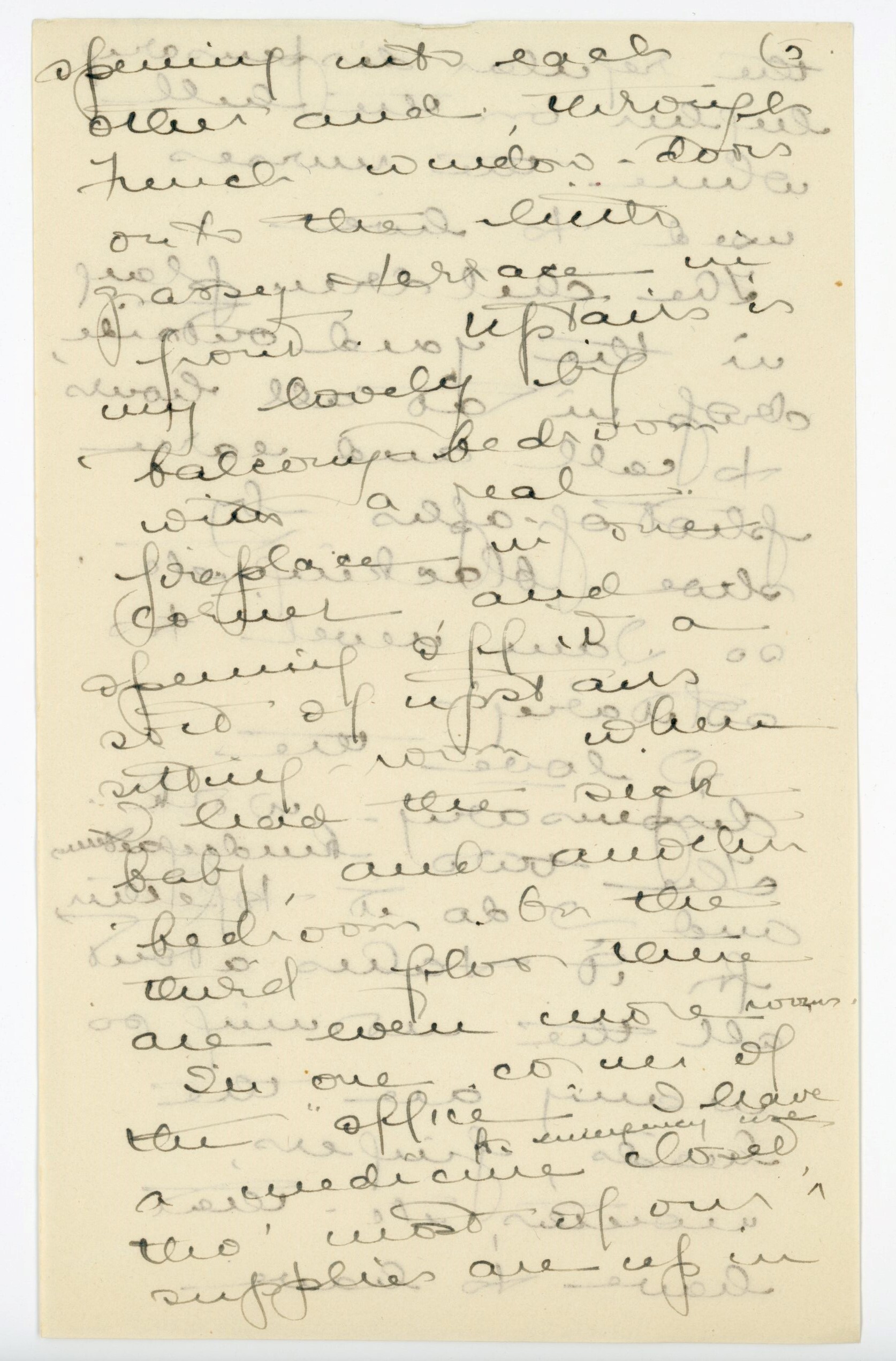 Manuscript letter