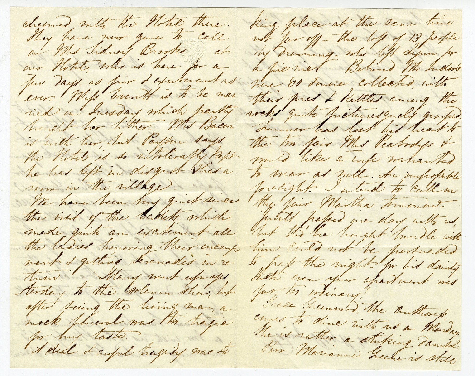 Manuscript letter