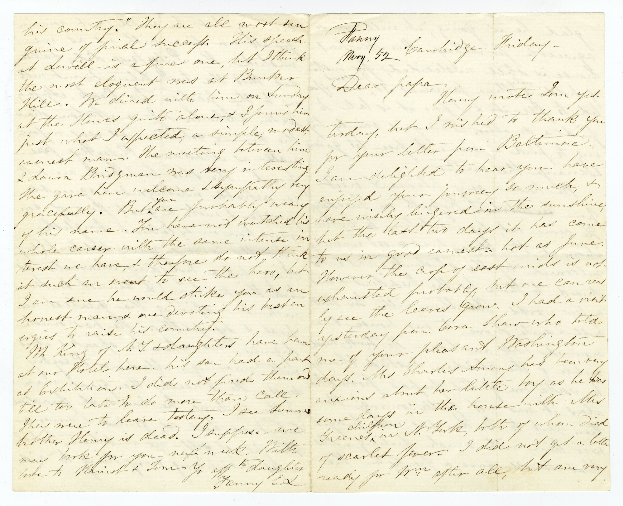 Manuscript letter