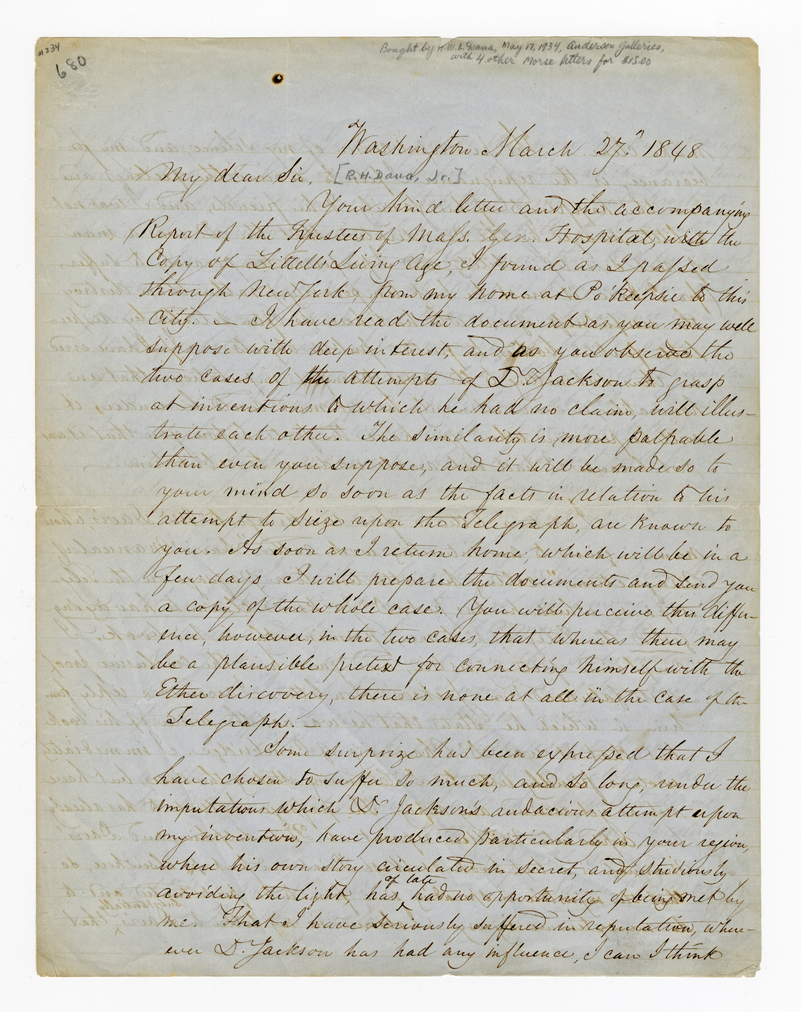 Manuscript letter