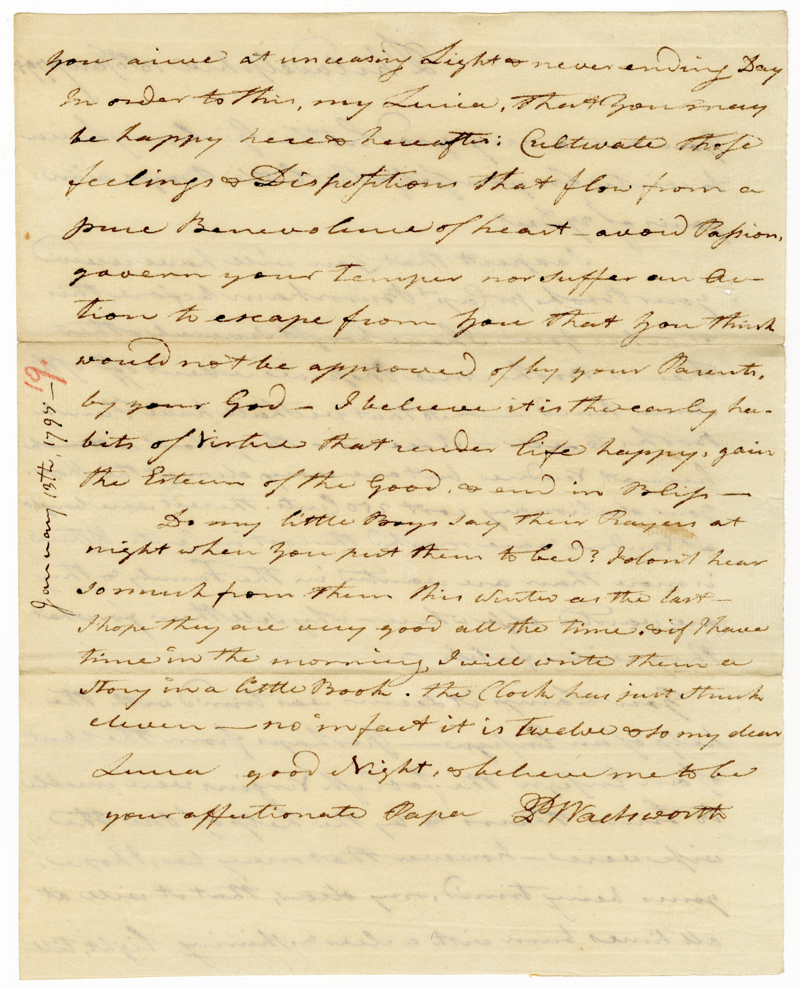 Manuscript letter