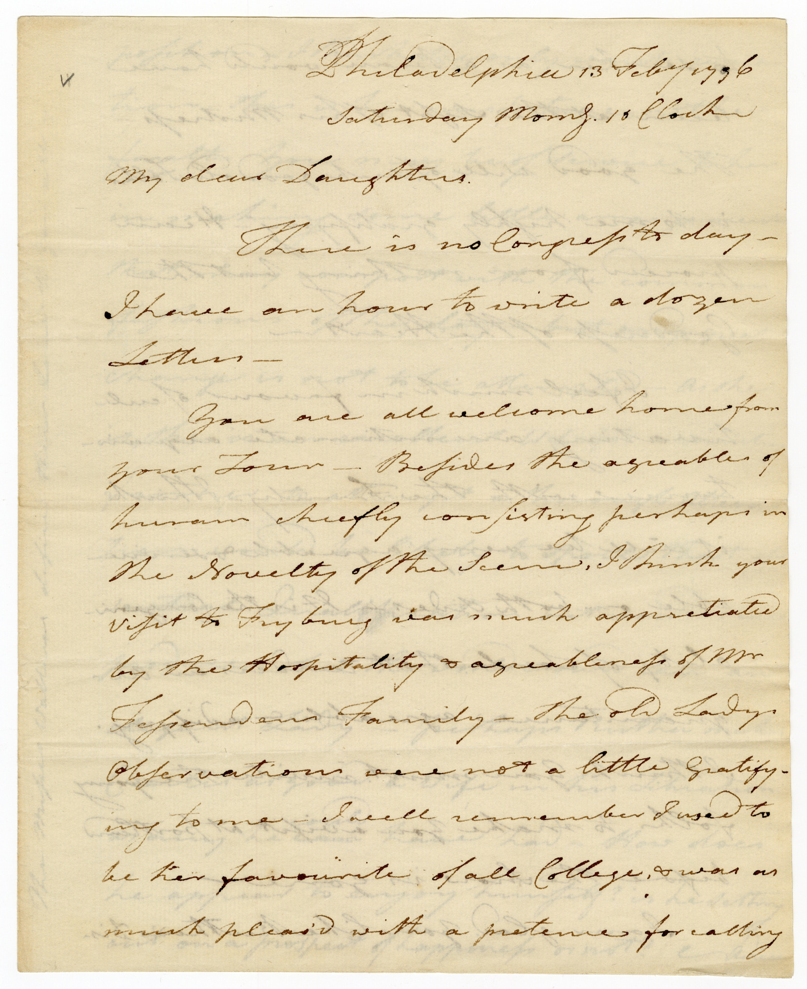 Manuscript letter