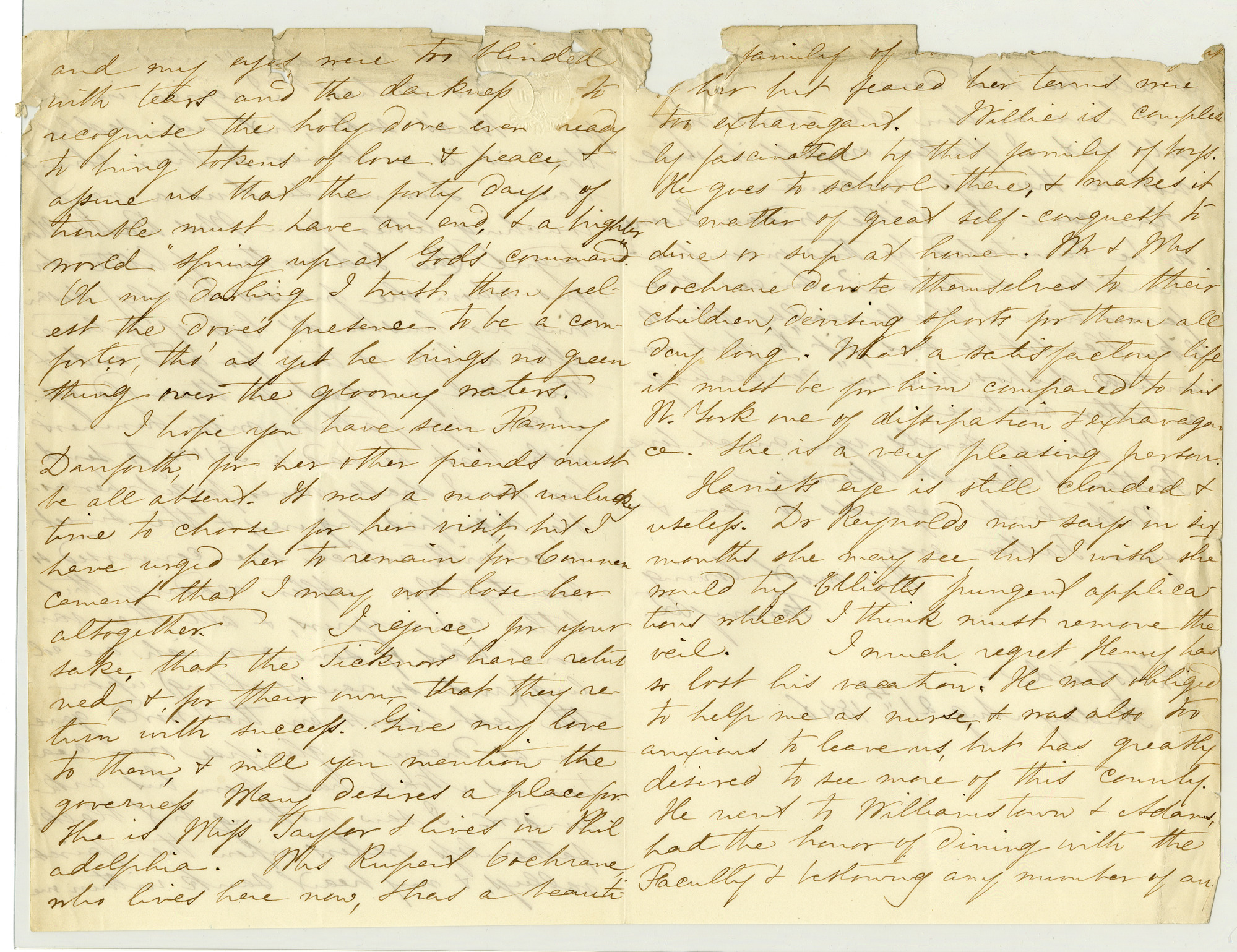 Manuscript letter