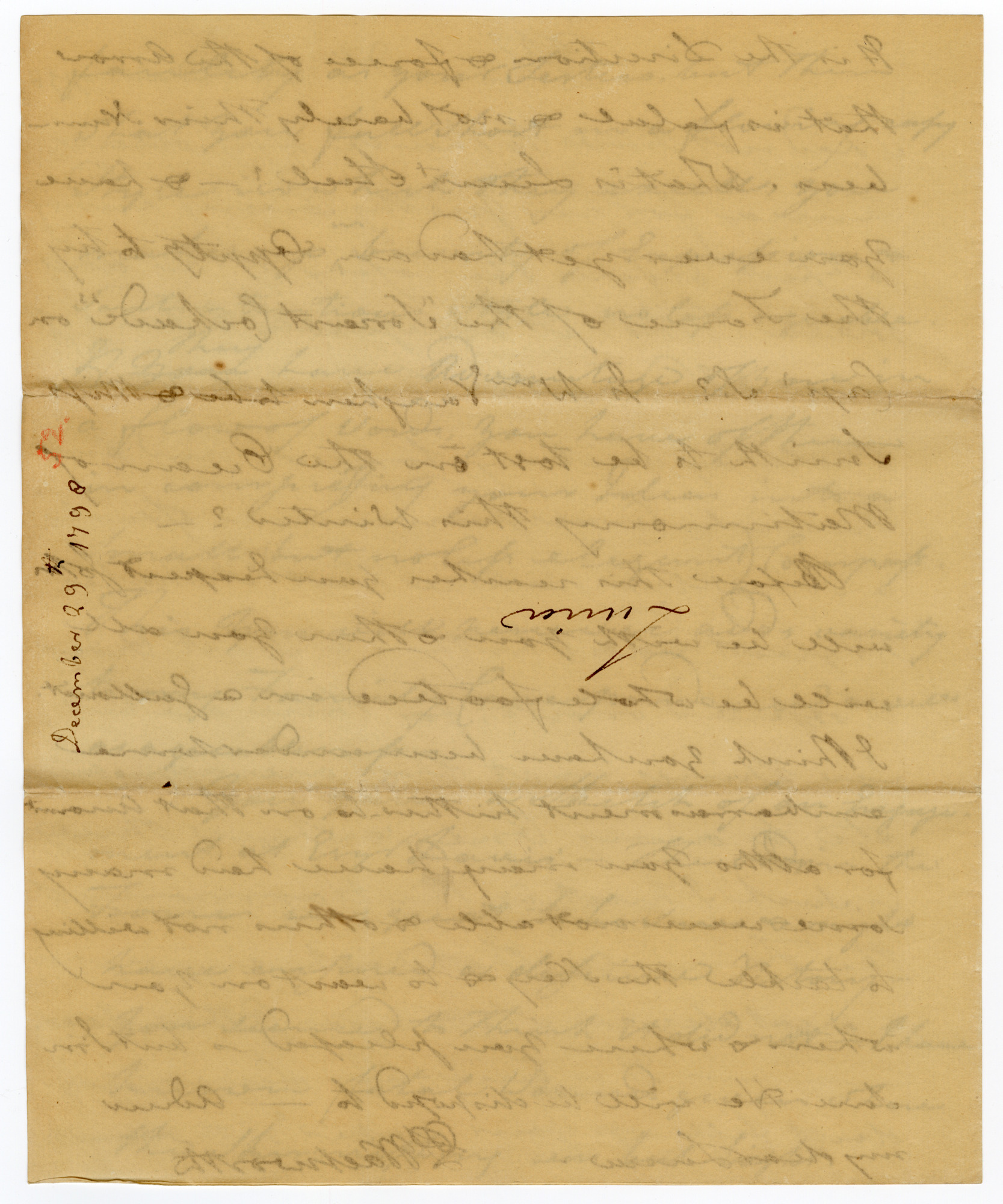 Manuscript letter