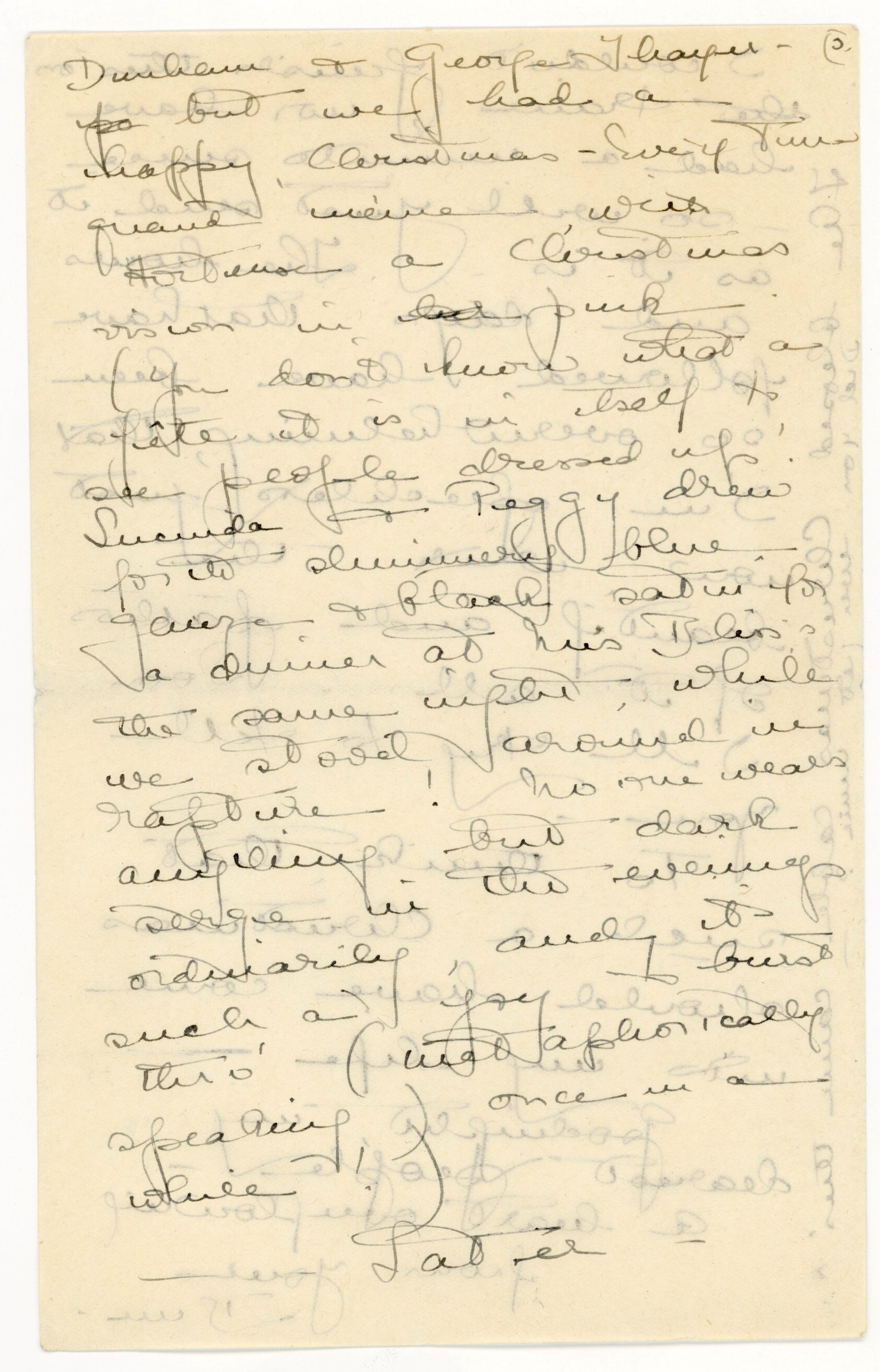 Manuscript letter