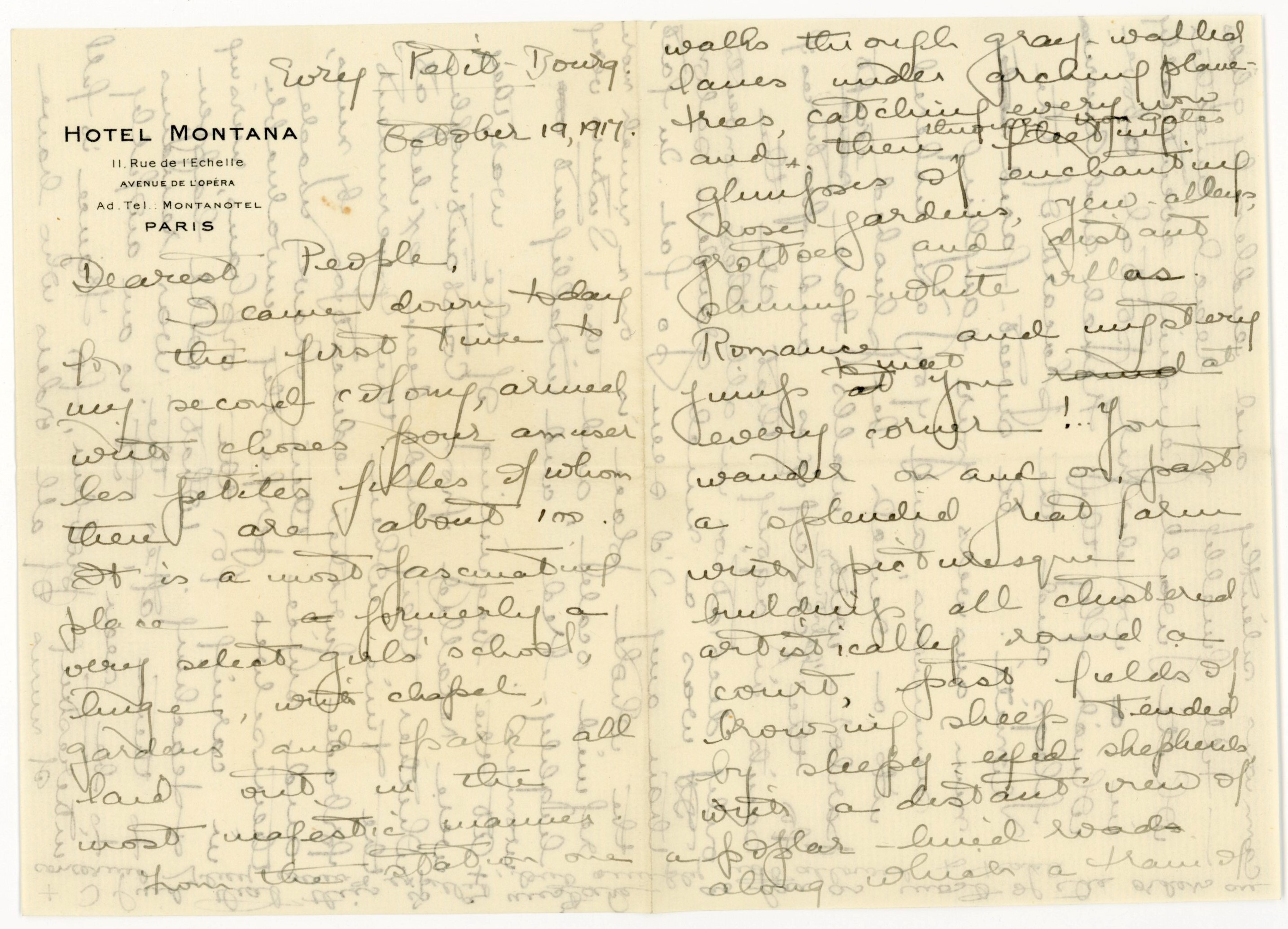 Manuscript letter
