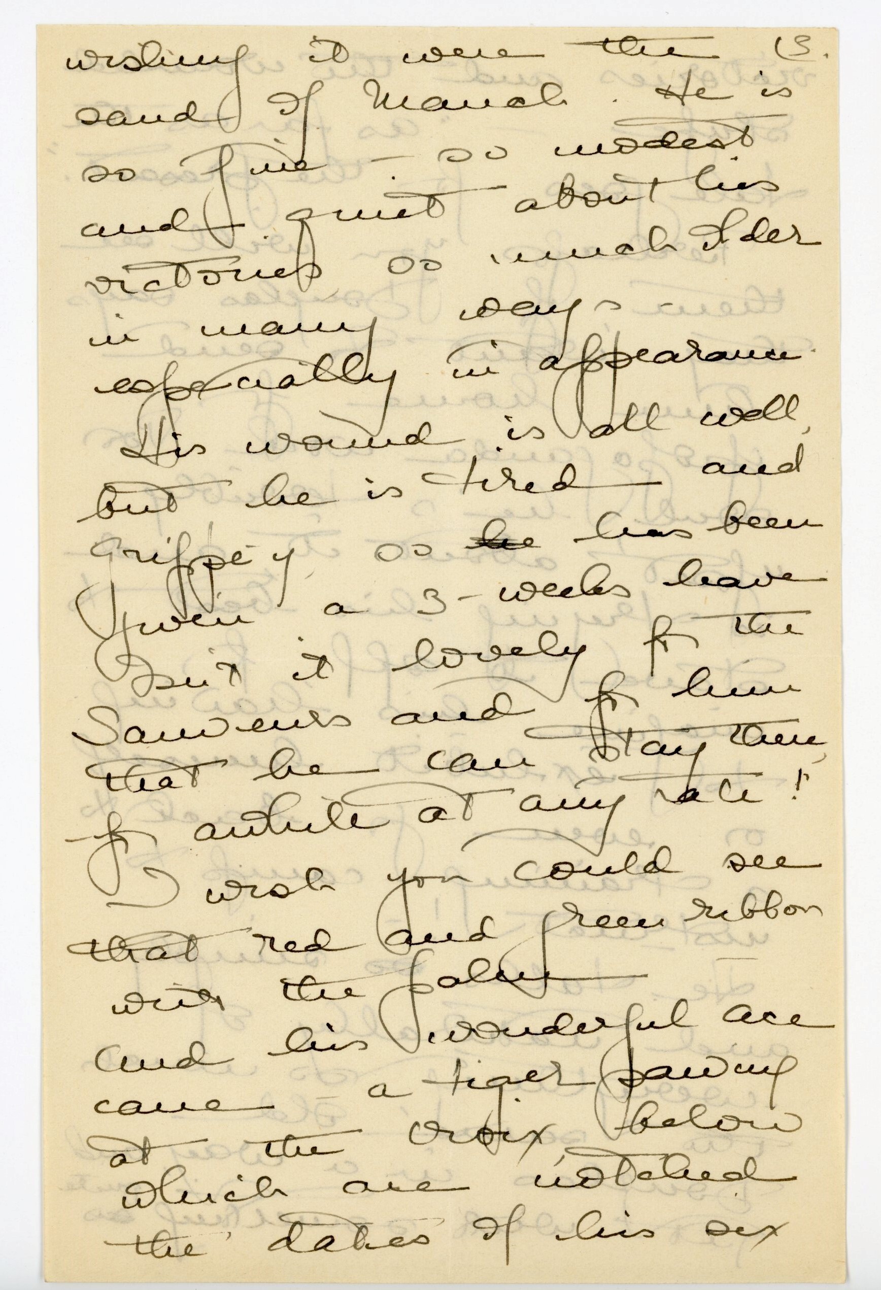 Manuscript letter