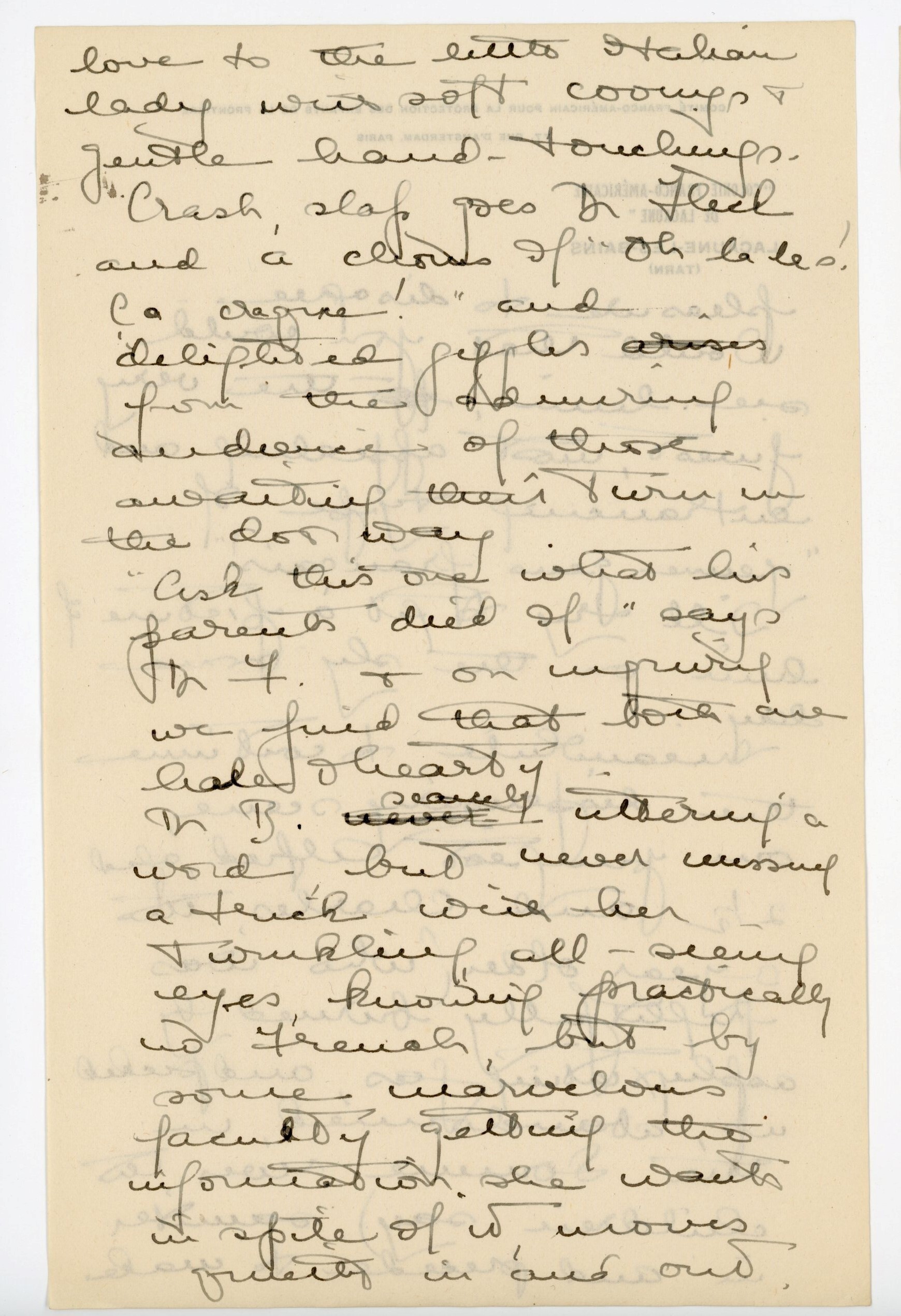 Manuscript letter