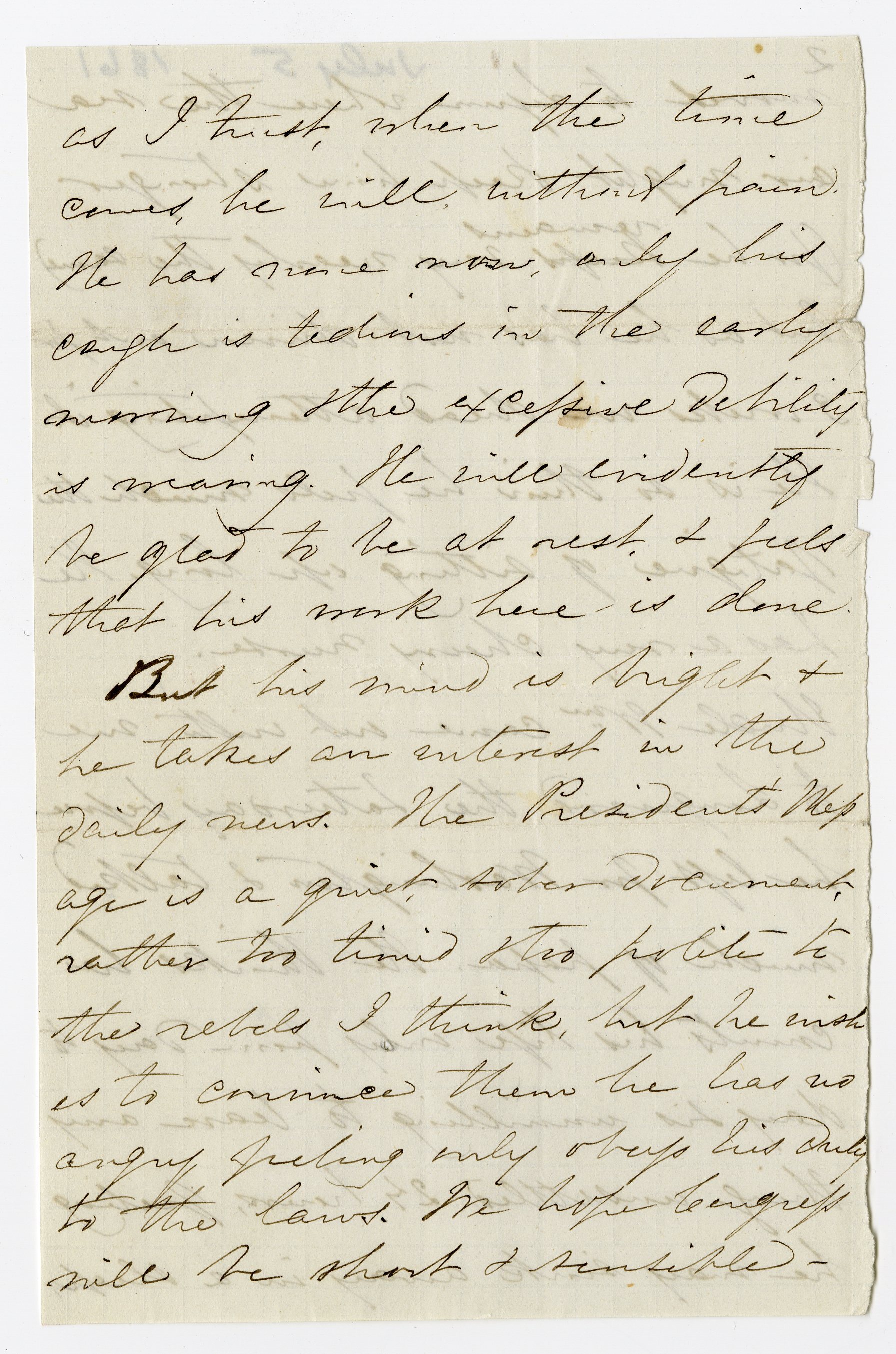 Manuscript letter