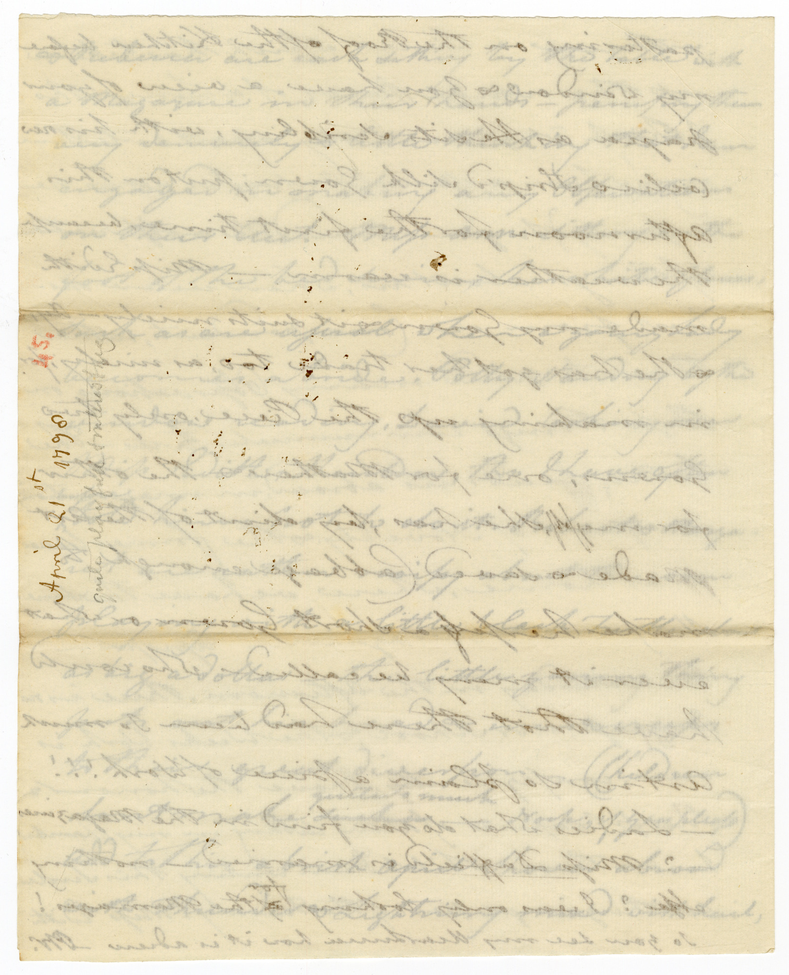 Manuscript letter
