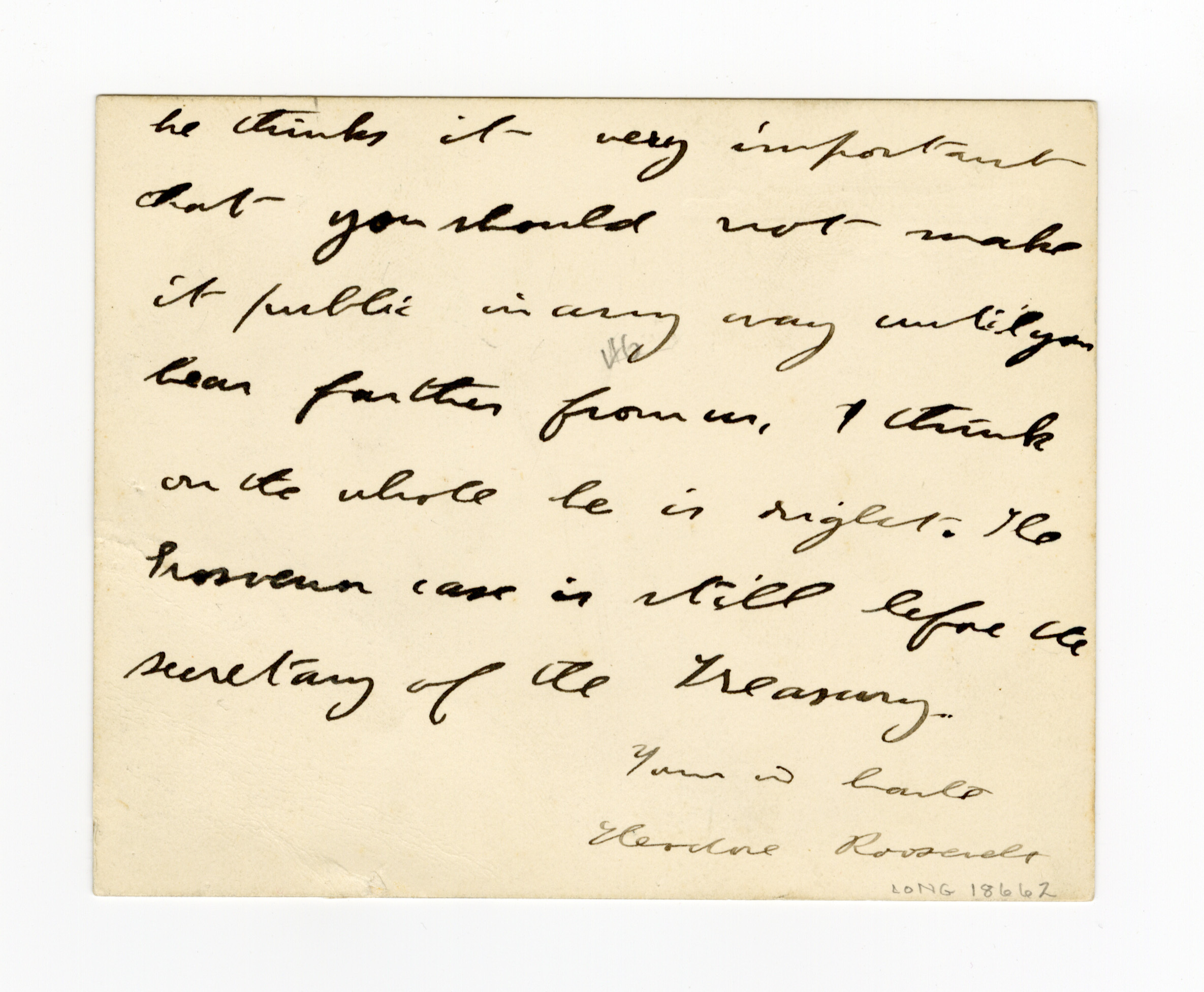 Manuscript letter