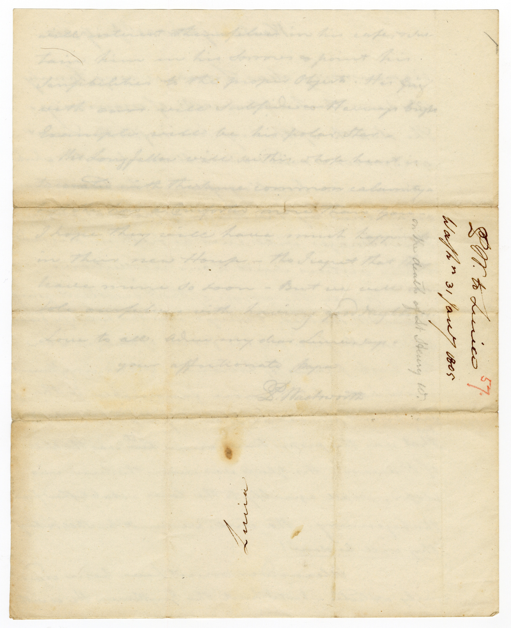 Manuscript letter