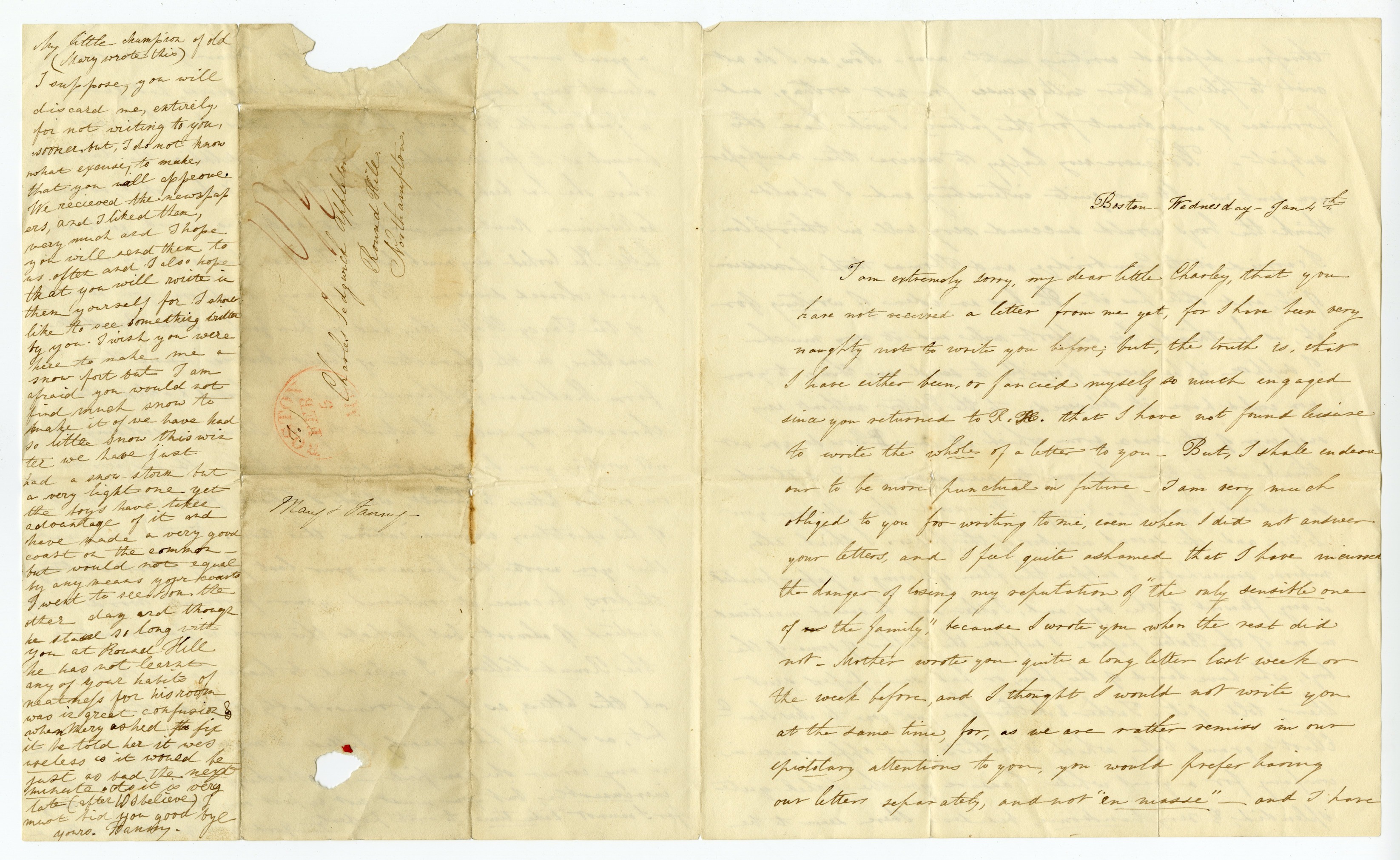 Manuscript letter
