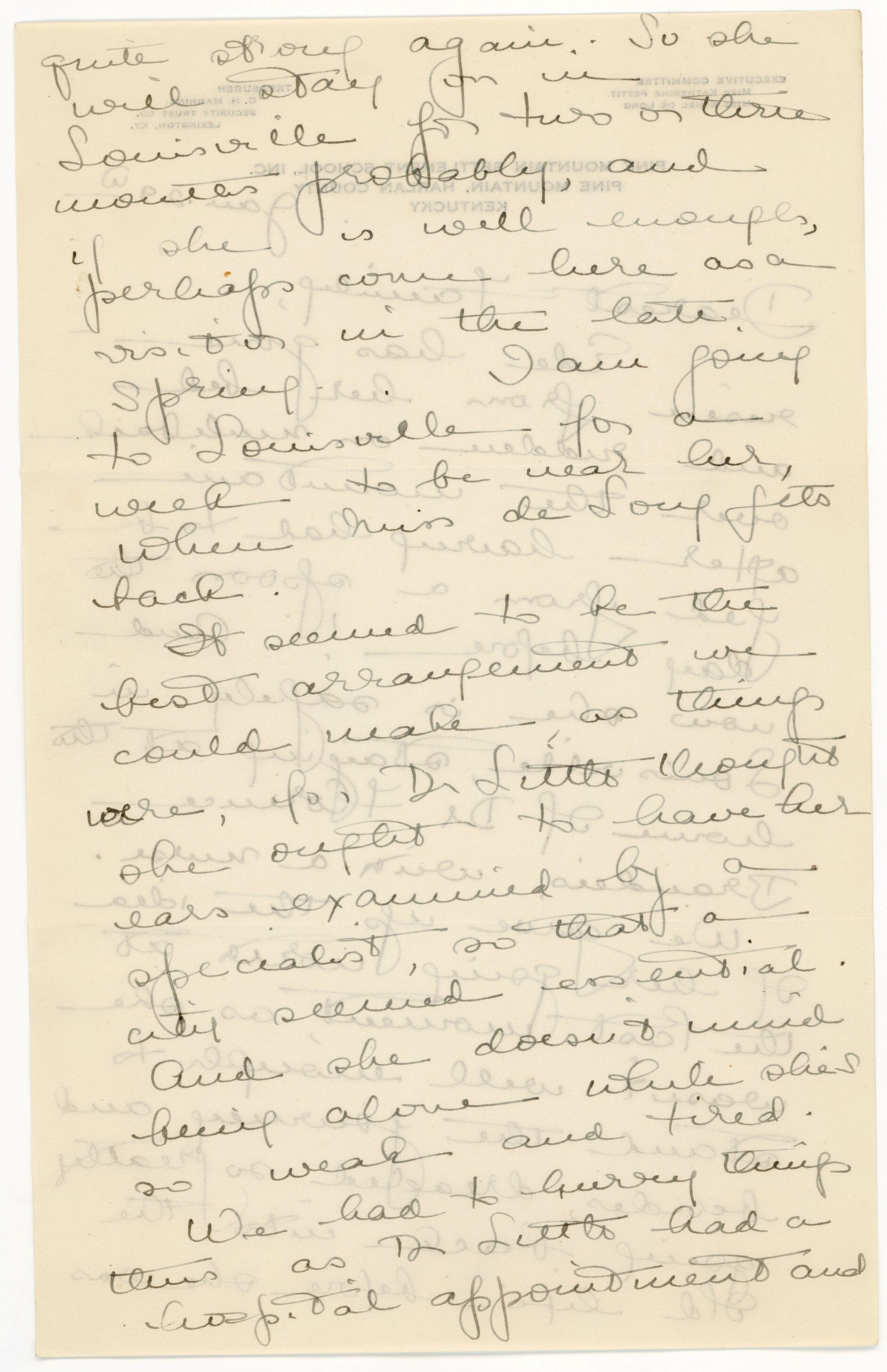Manuscript letter