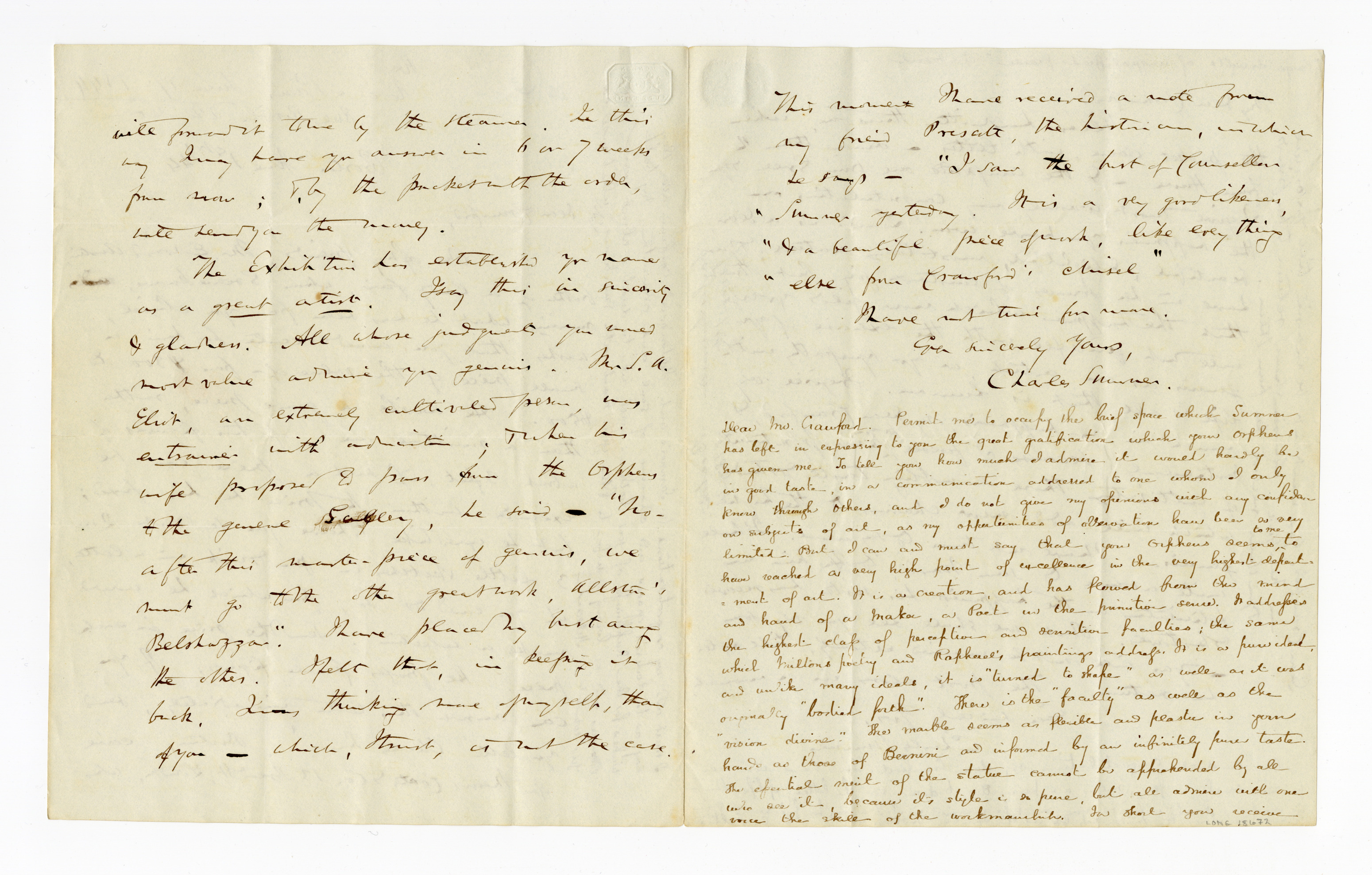 Manuscript letter