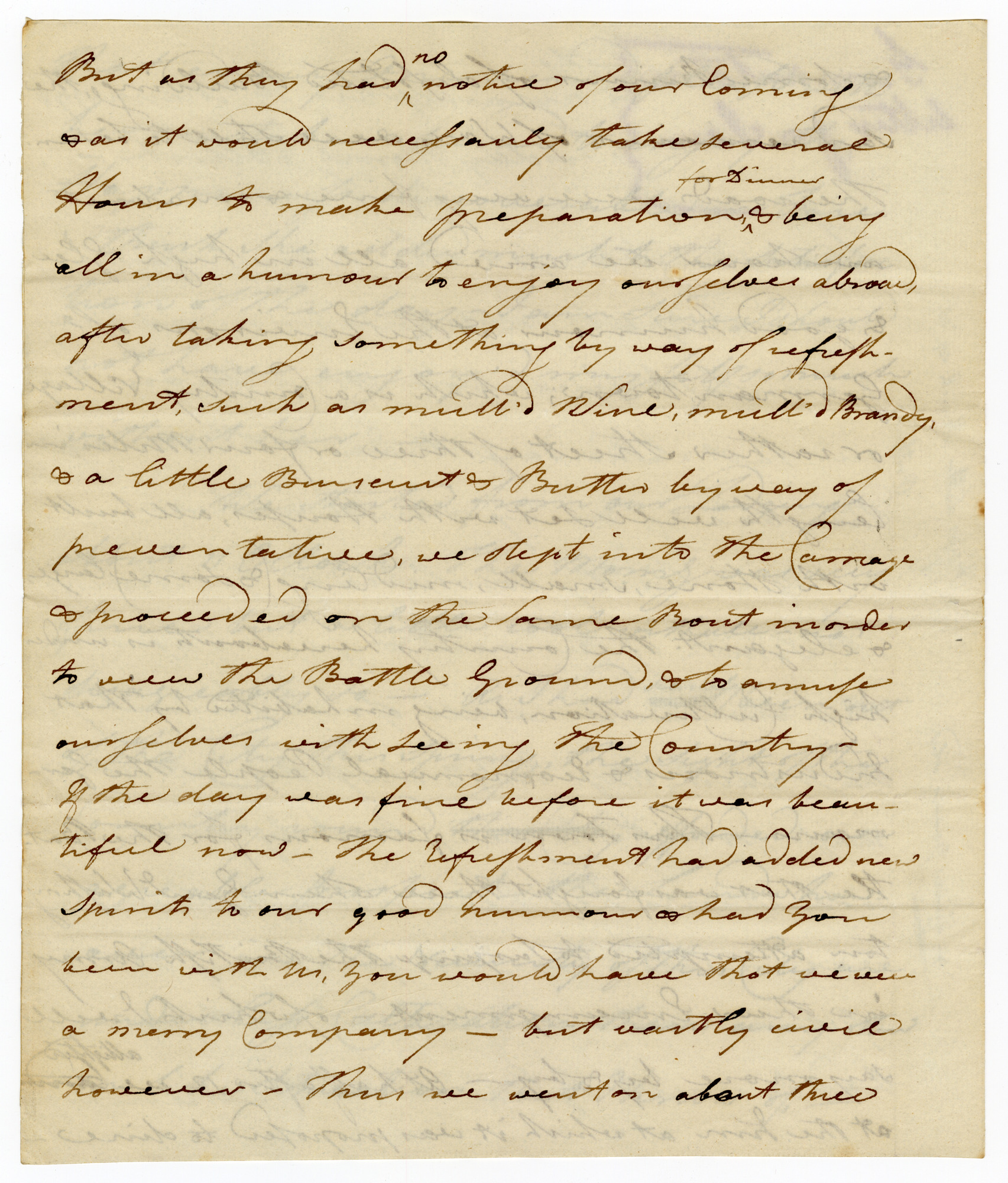 Manuscript letter