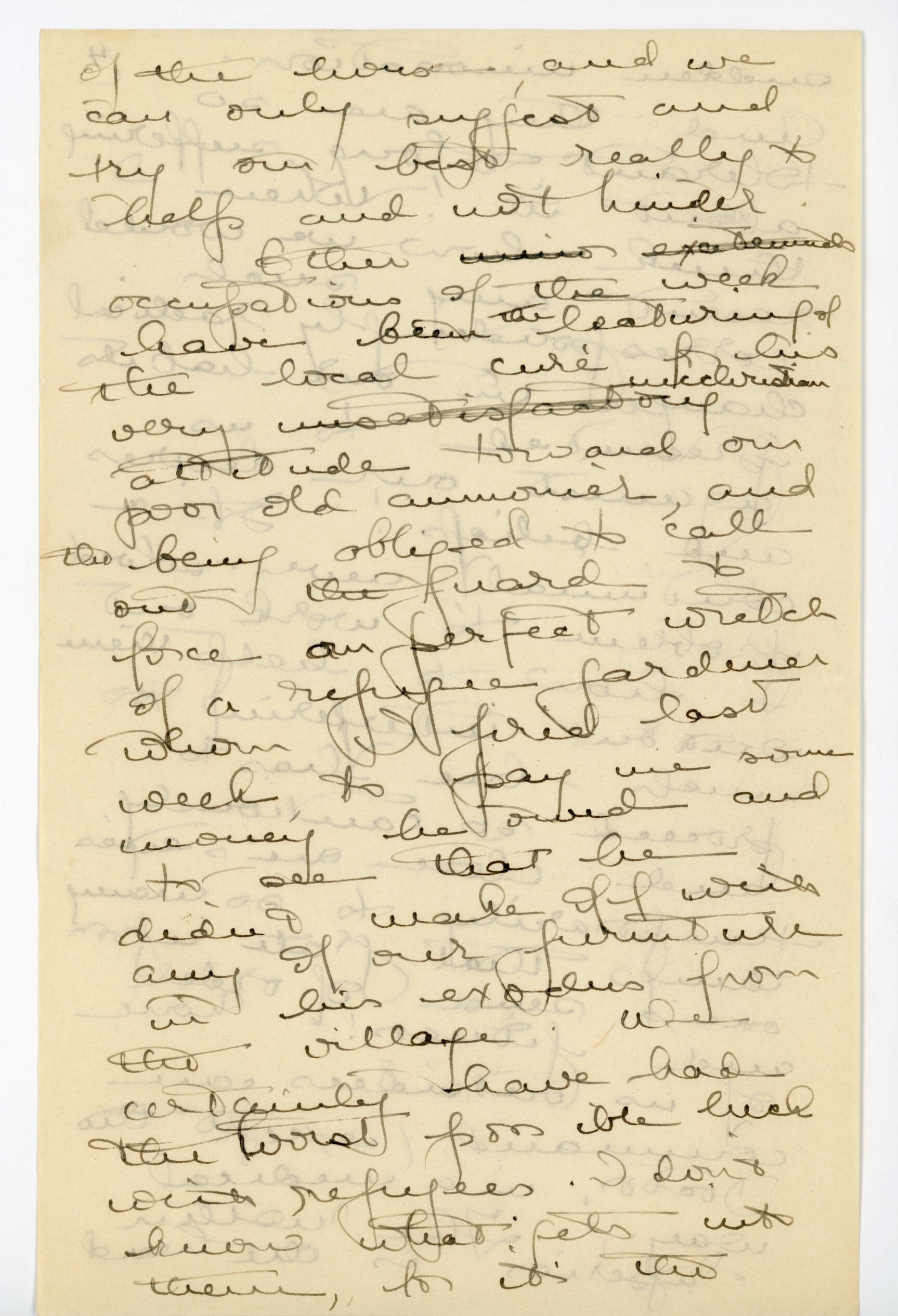Manuscript letter