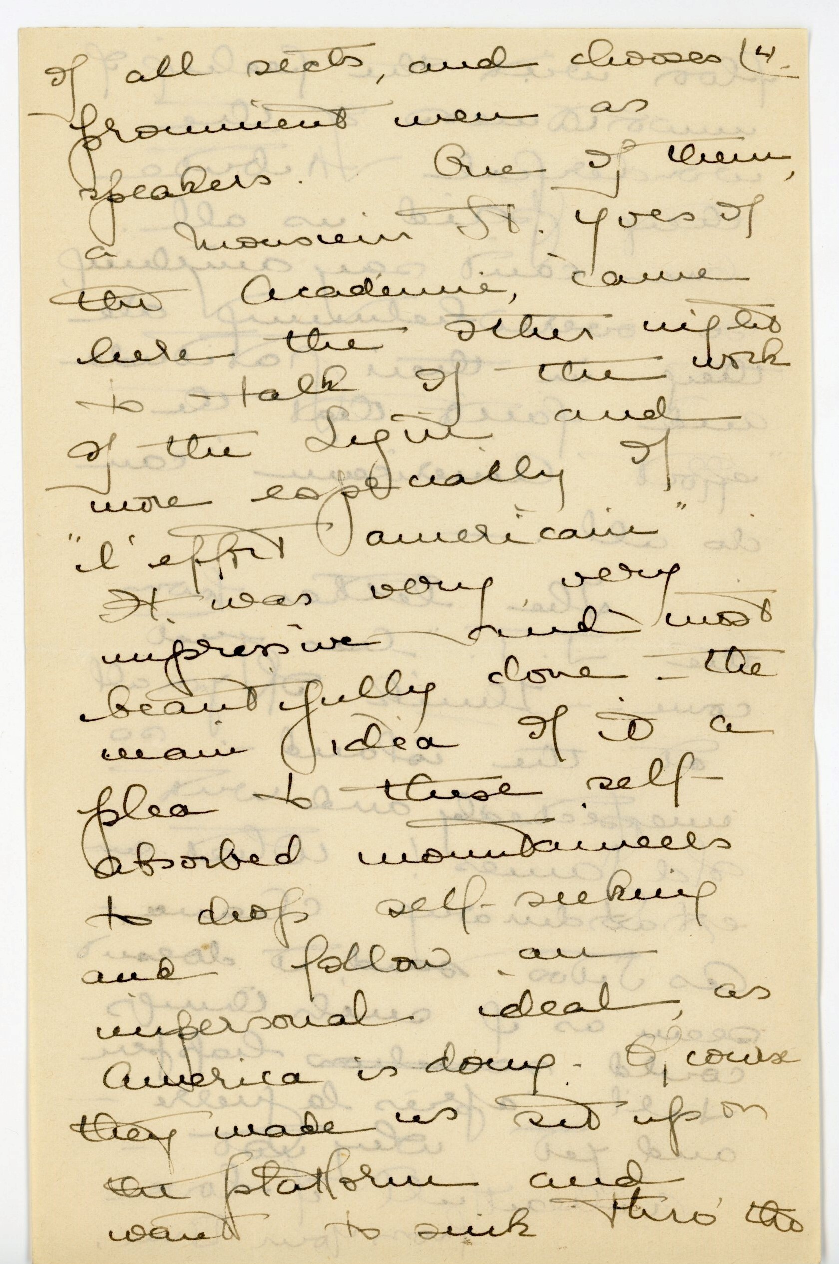Manuscript letter