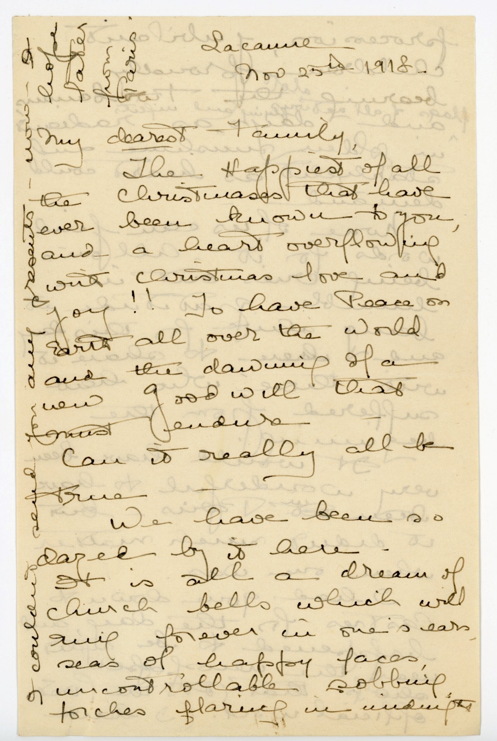 Manuscript letter
