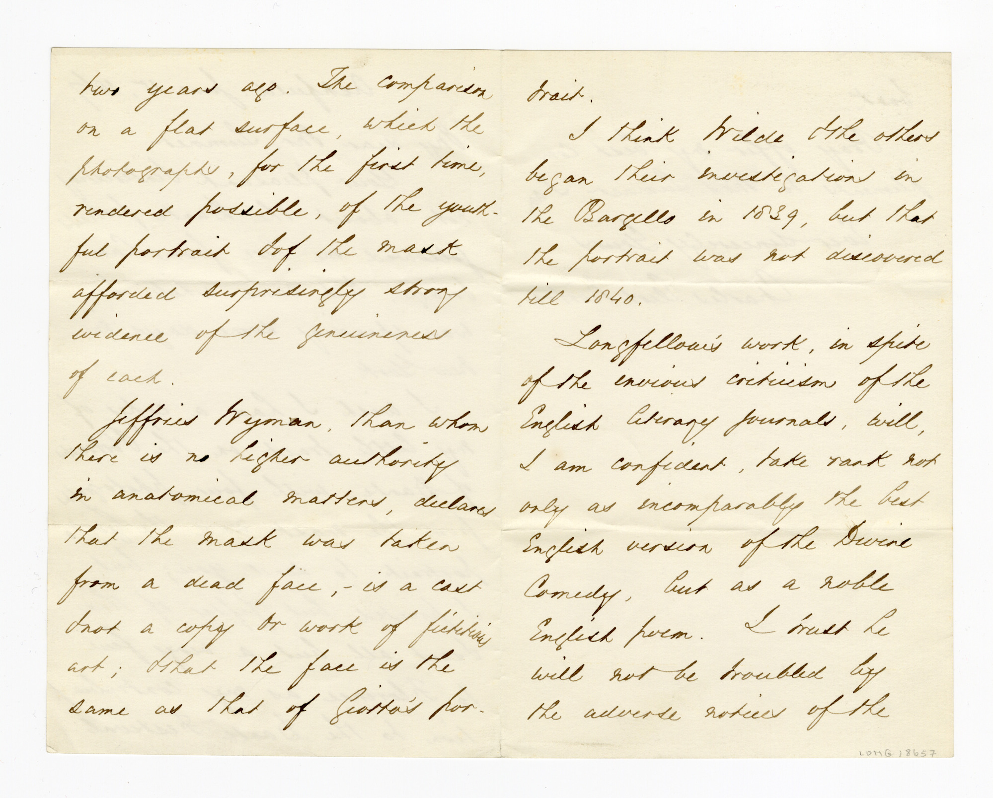 Manuscript letter