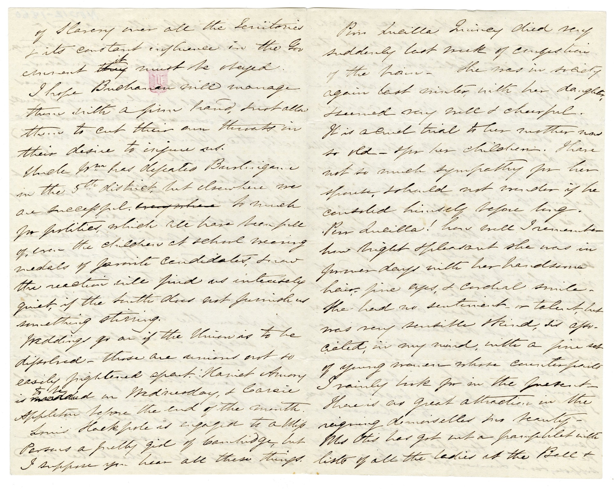 Manuscript letter