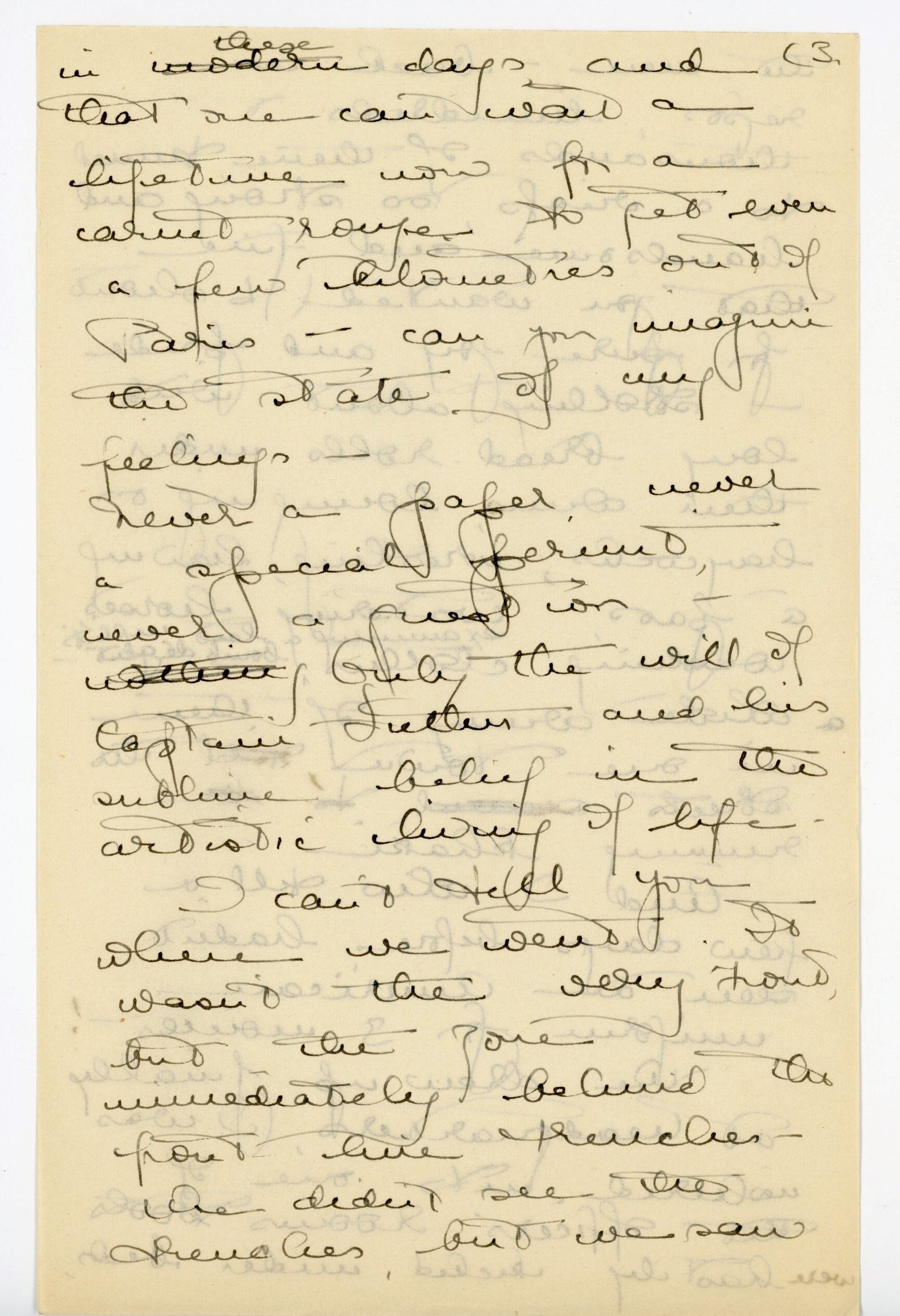 Manuscript letter