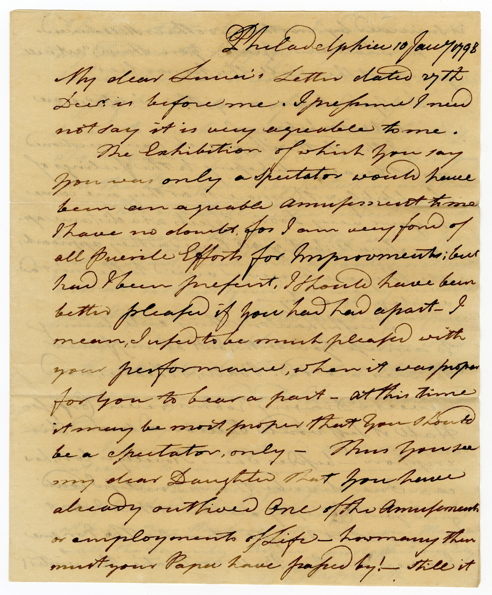 Manuscript letter