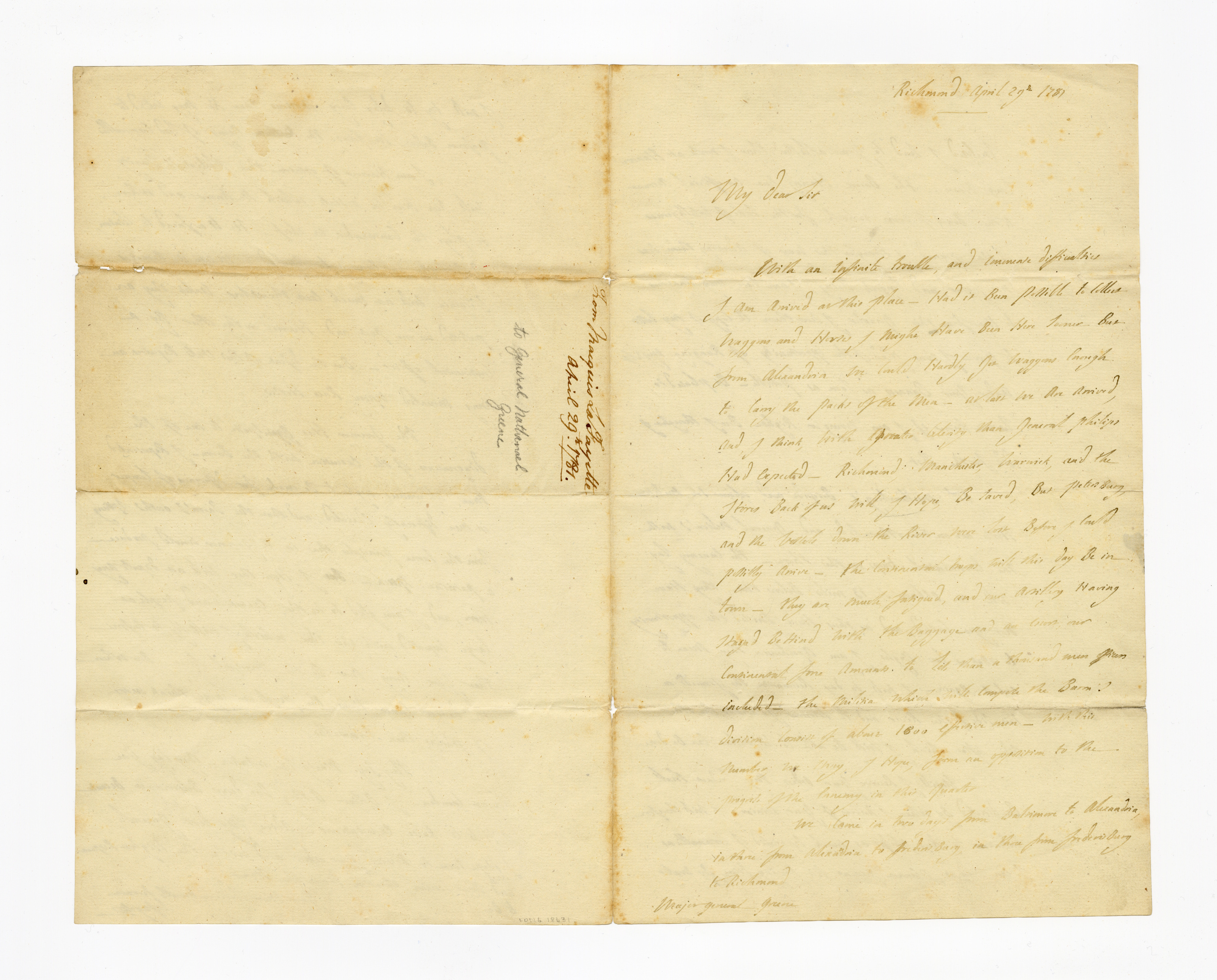 Manuscript letter