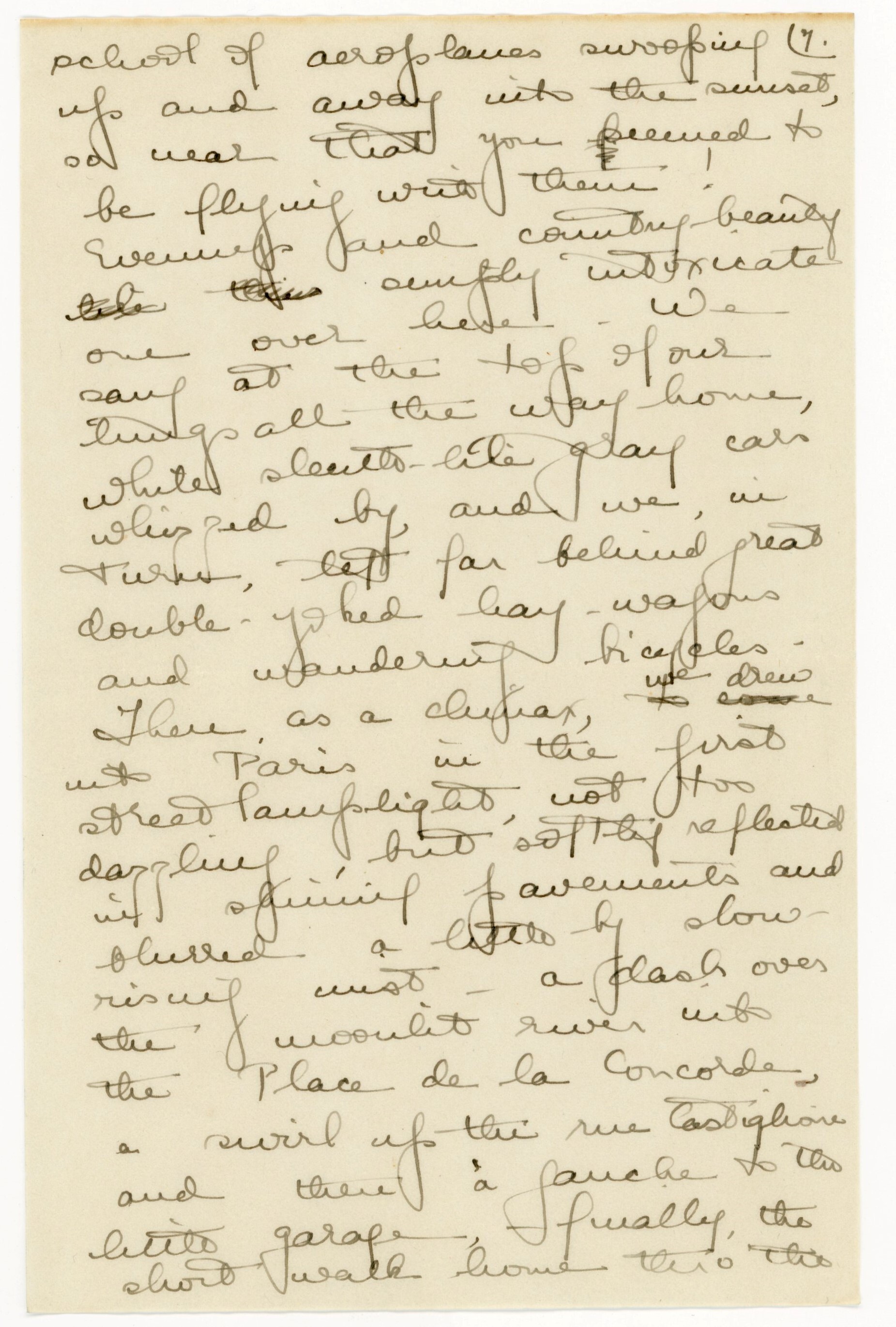 Manuscript letter
