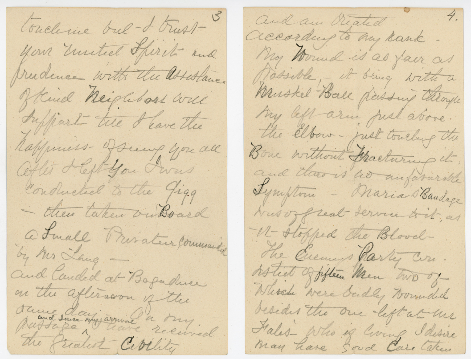 Manuscript letter