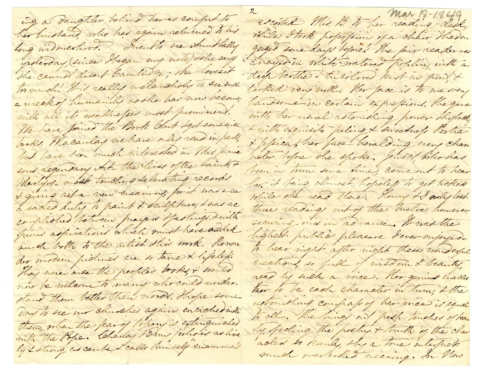 Manuscript letter