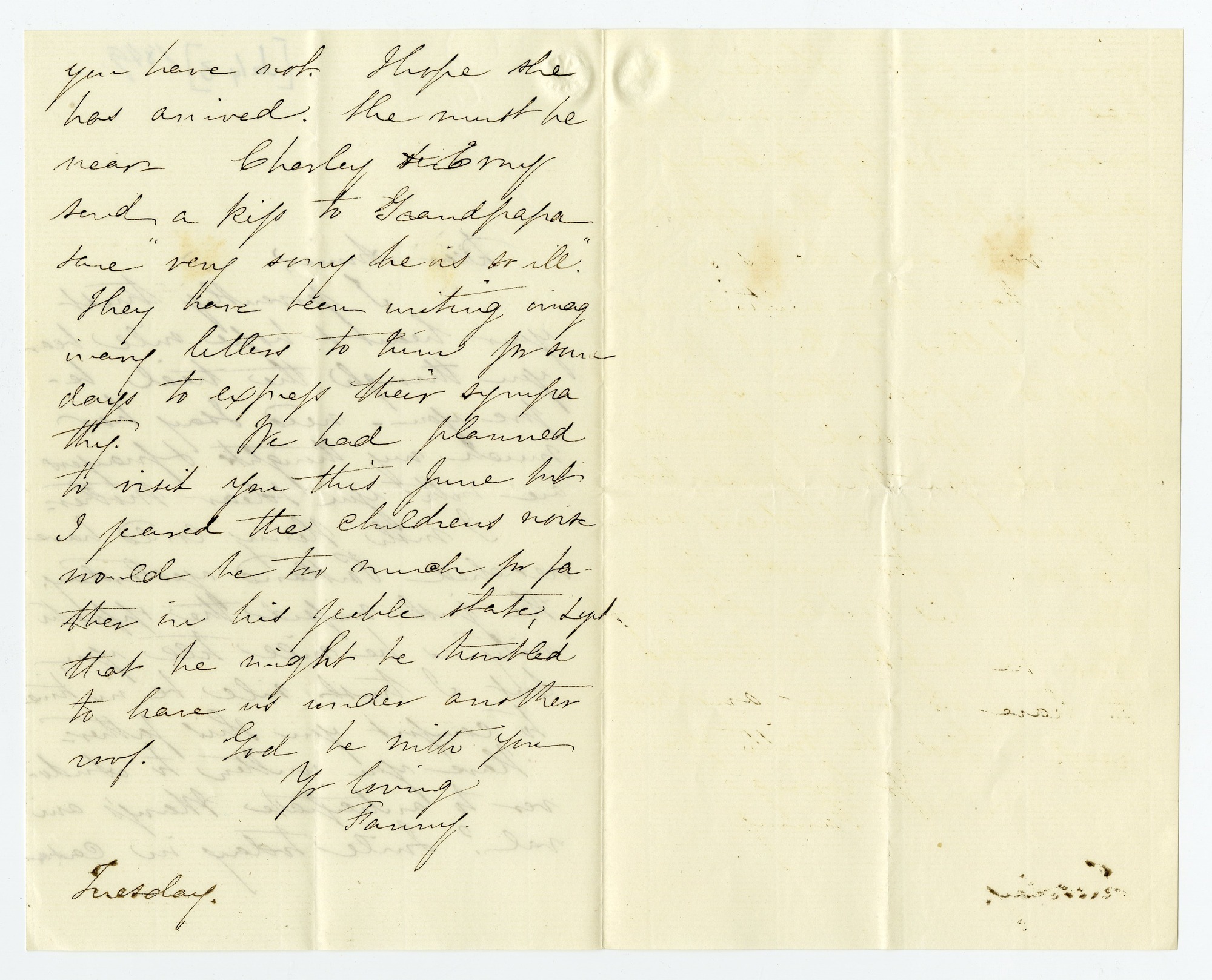 Manuscript letter
