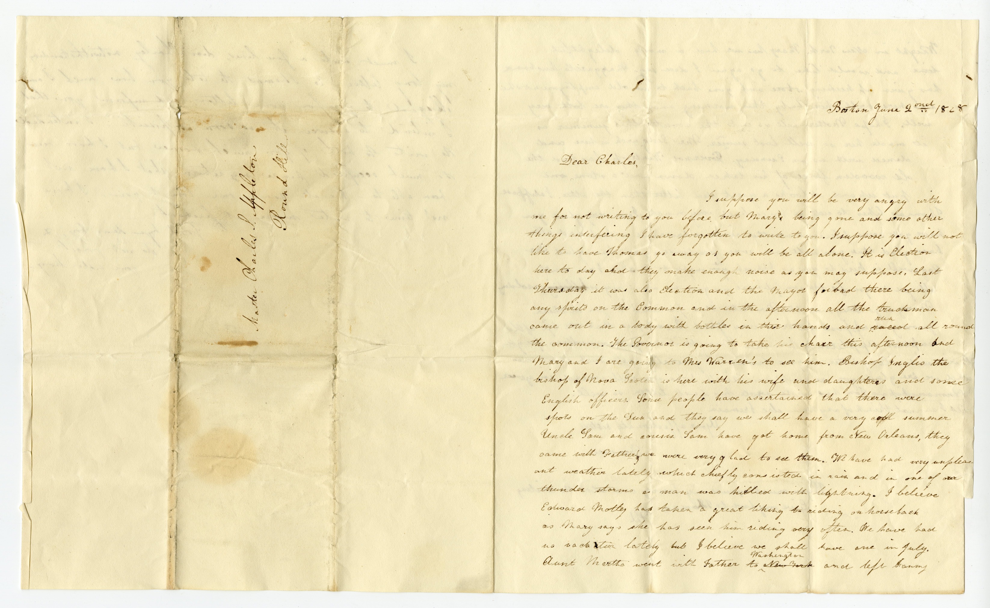 Manuscript letter