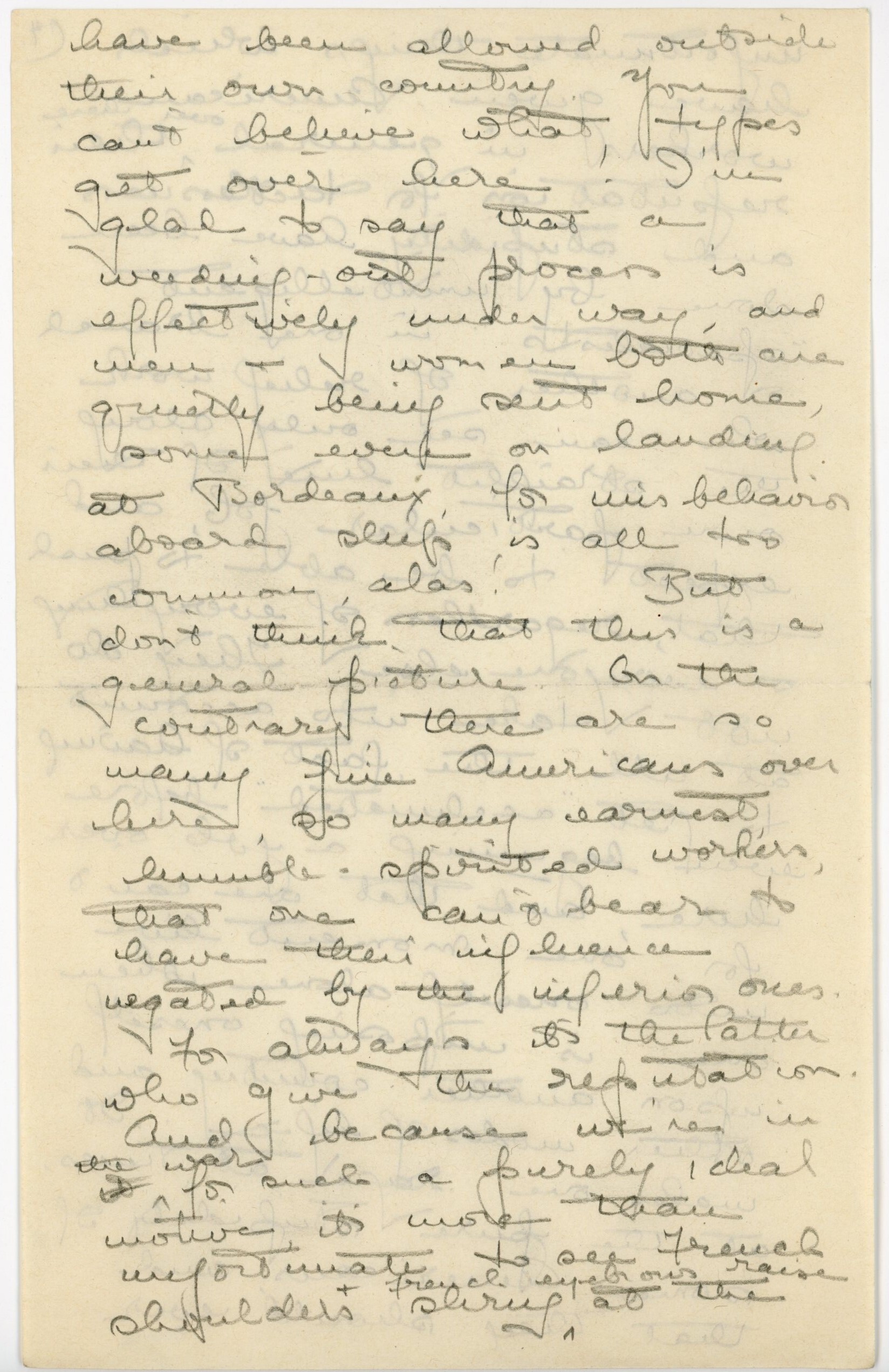 Manuscript letter
