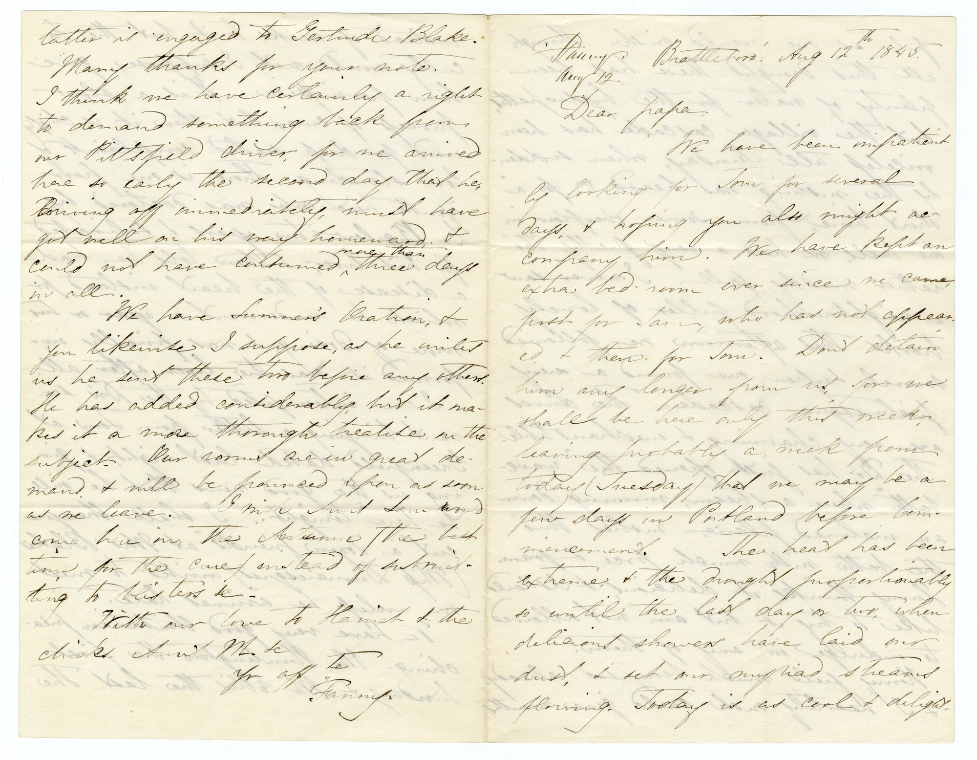 Manuscript letter