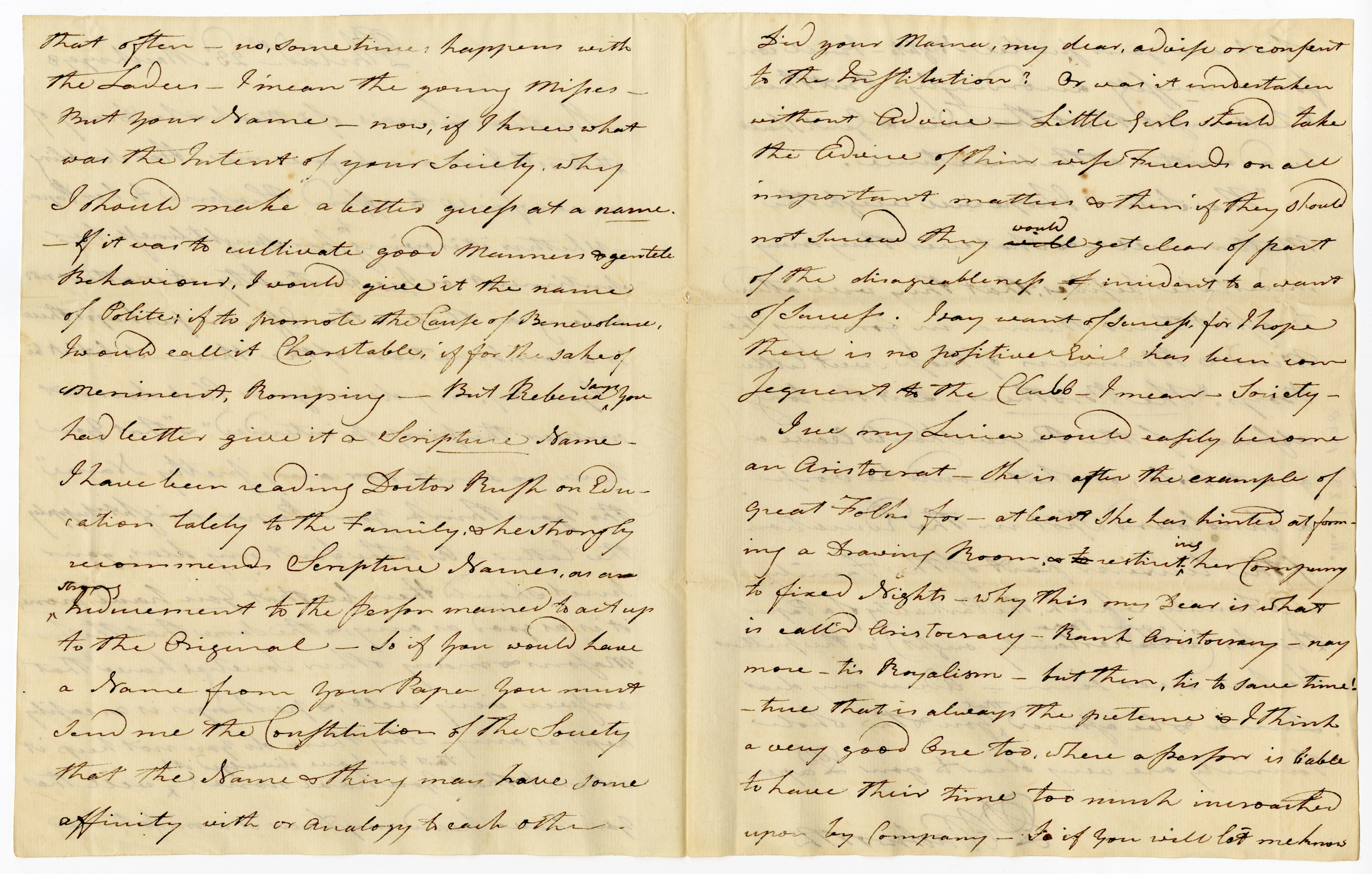 Manuscript letter
