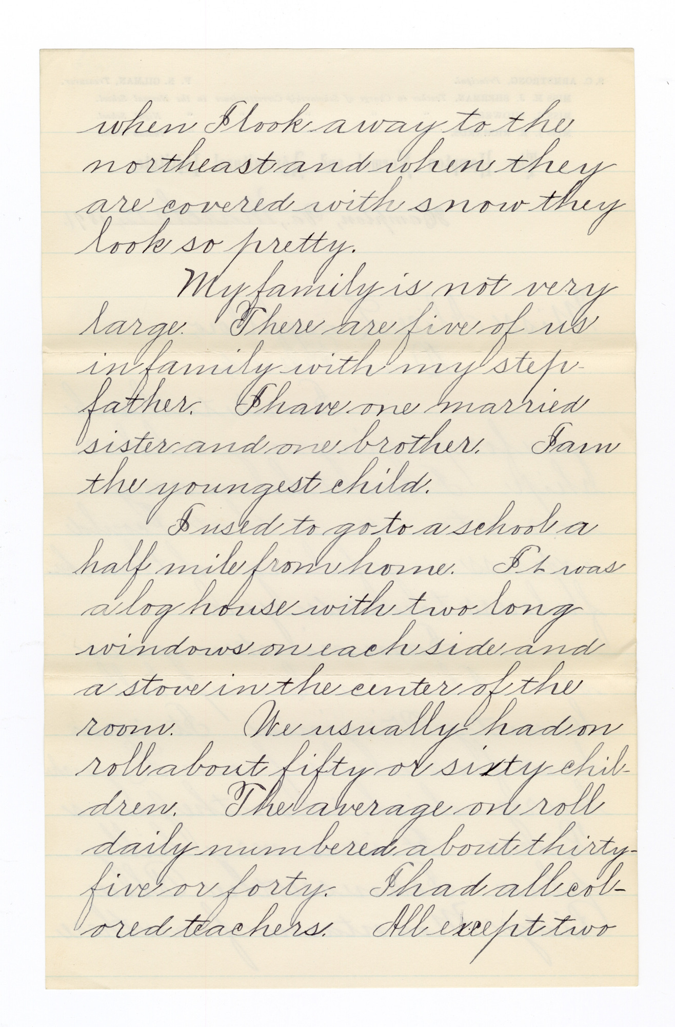 Manuscript letter