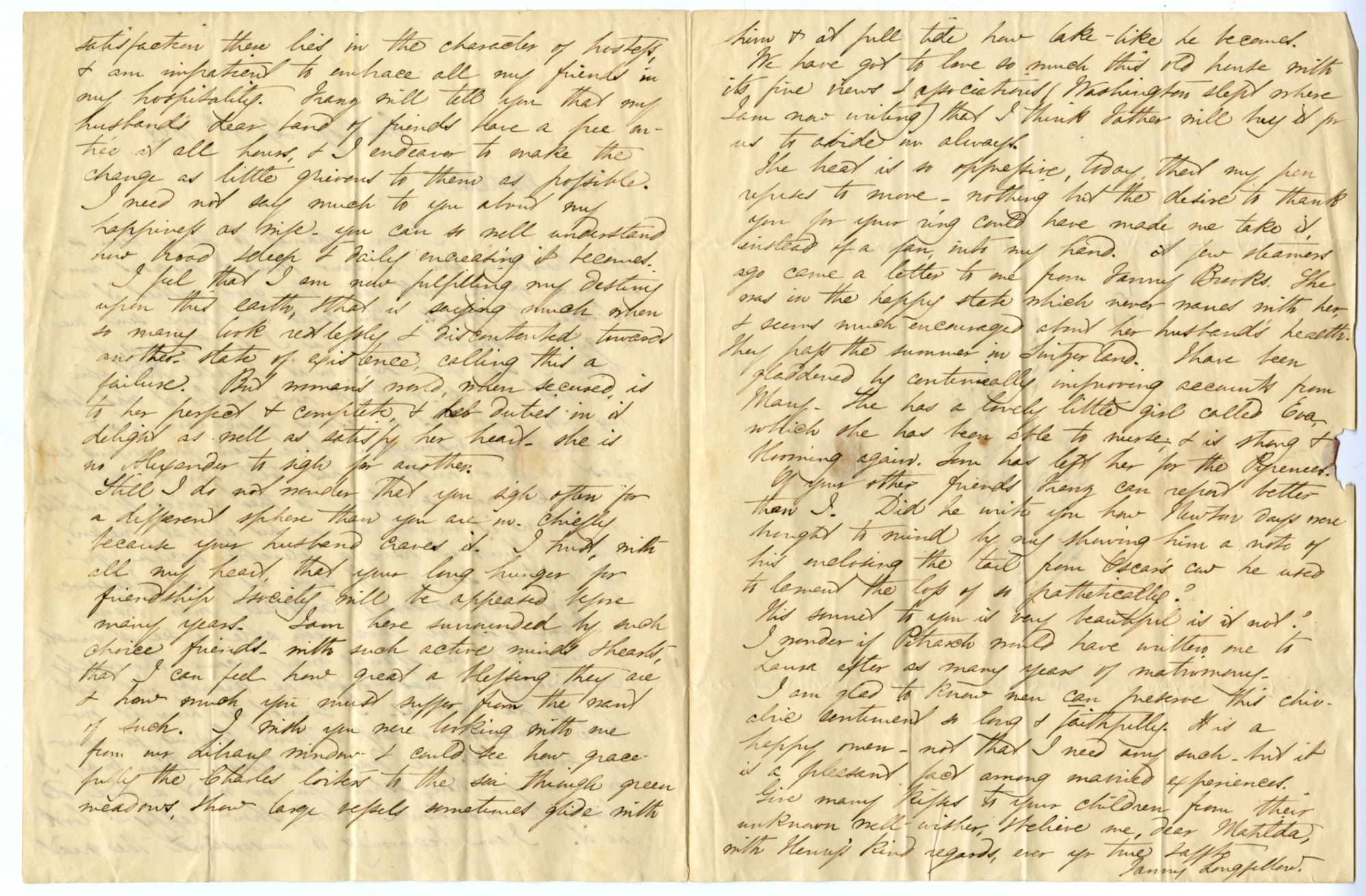 Manuscript letter