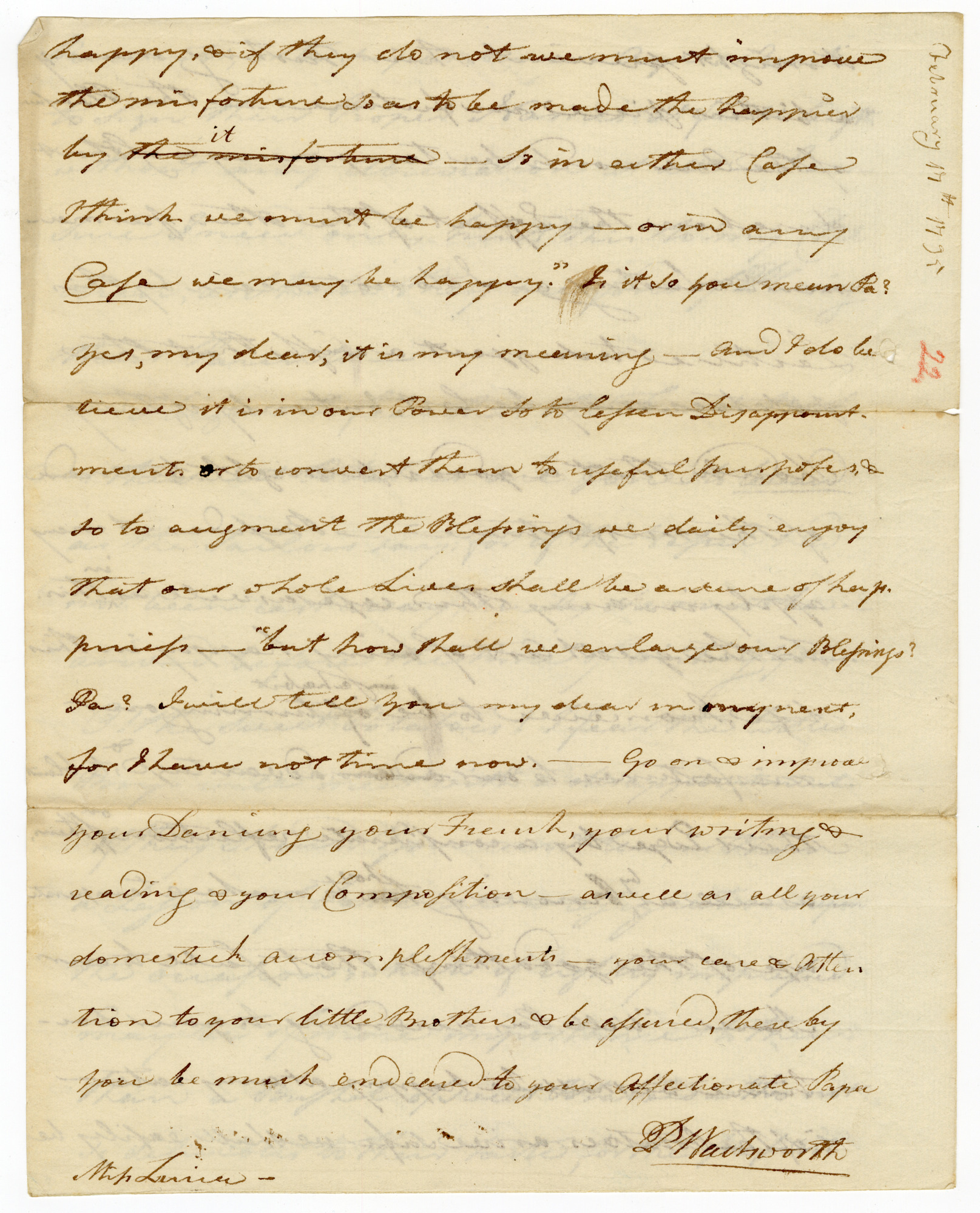 Manuscript letter