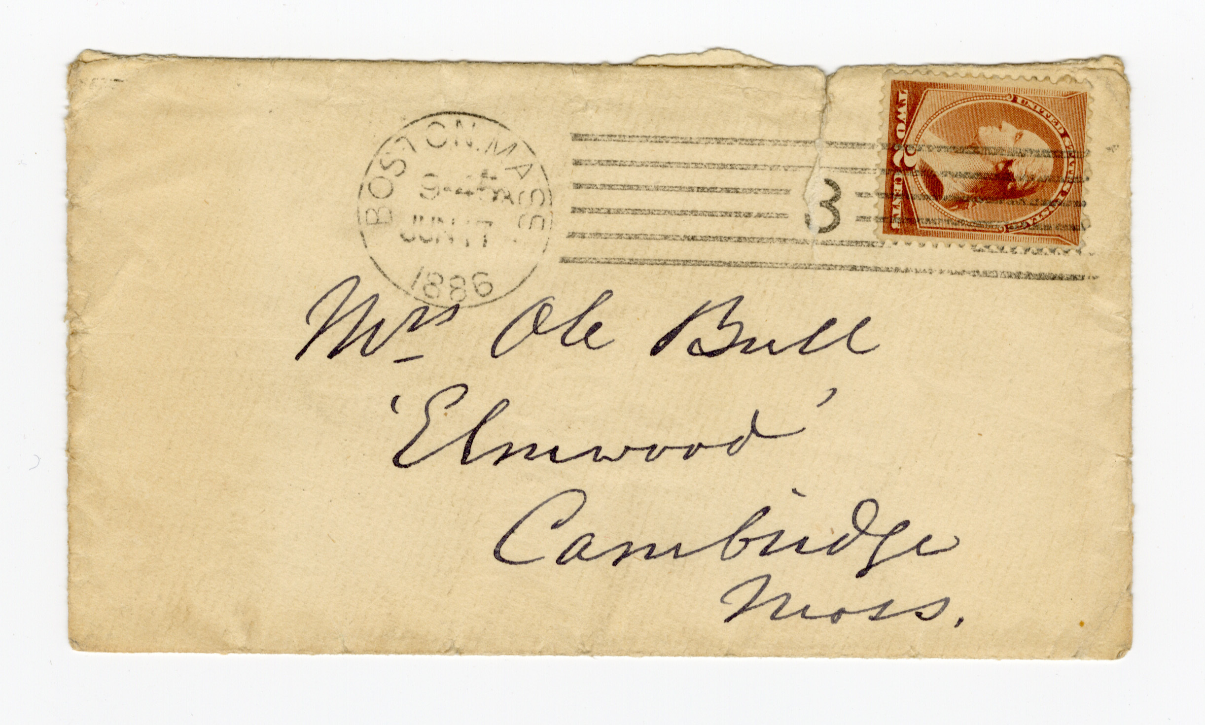 Manuscript letter envelope