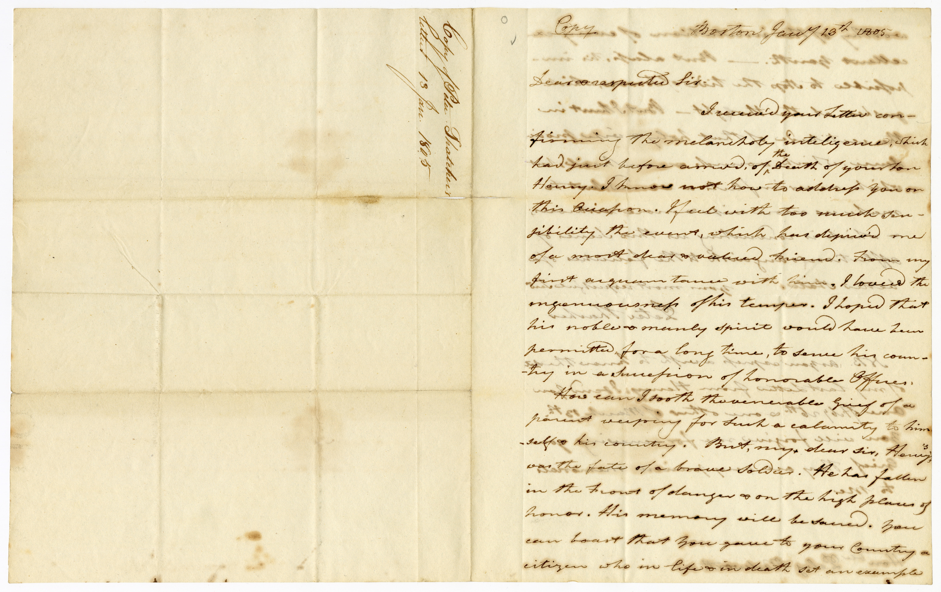 Manuscript letter