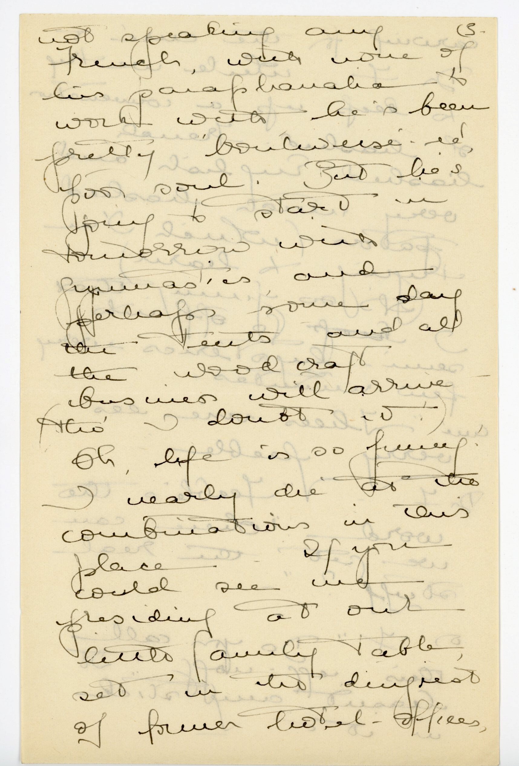 Manuscript letter