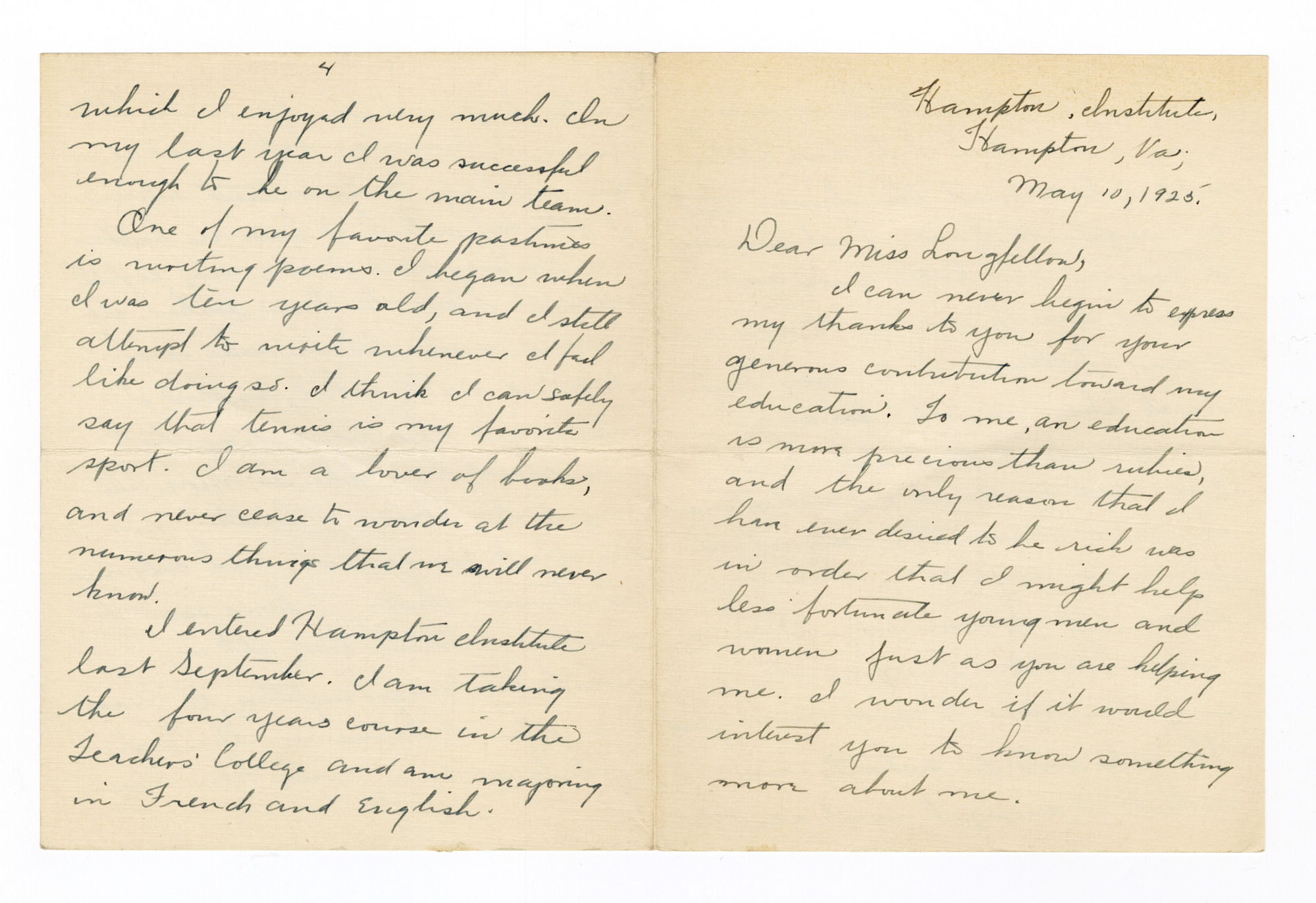 Manuscript letter