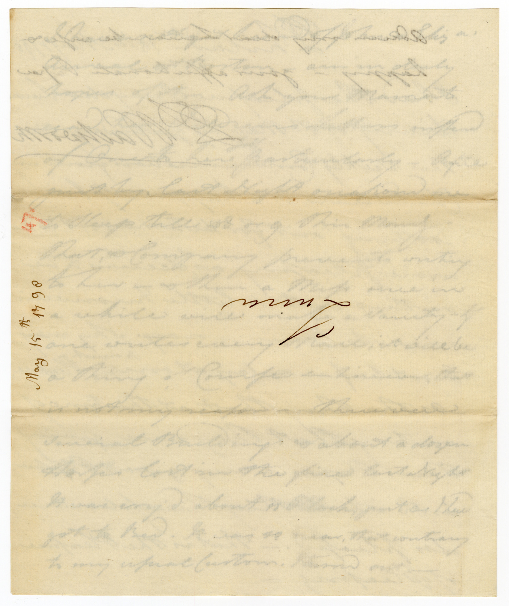 Manuscript letter